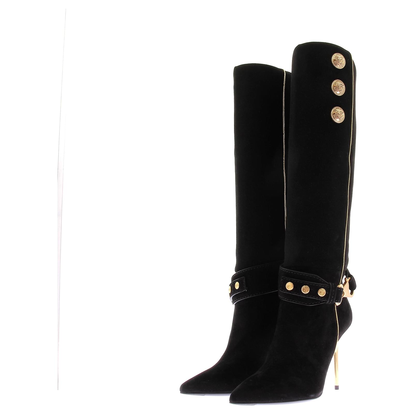 Velluto Stivale Balmain Ballerine In Velluto Per Neonato Balmain