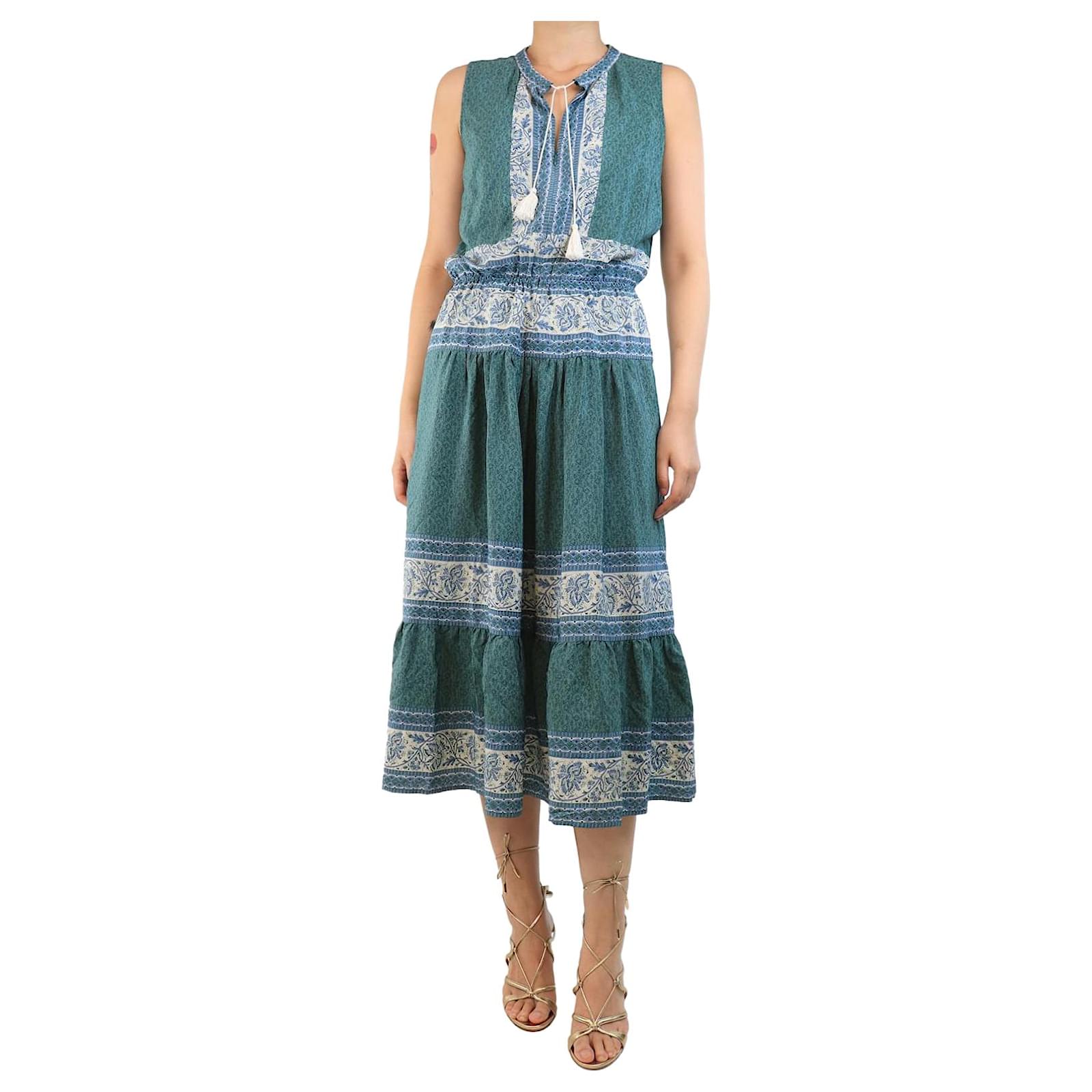 Sea New York Green Sabine midi dress - size UK 10 Silk ref.JC2291510 (Sold)  - Joli Closet