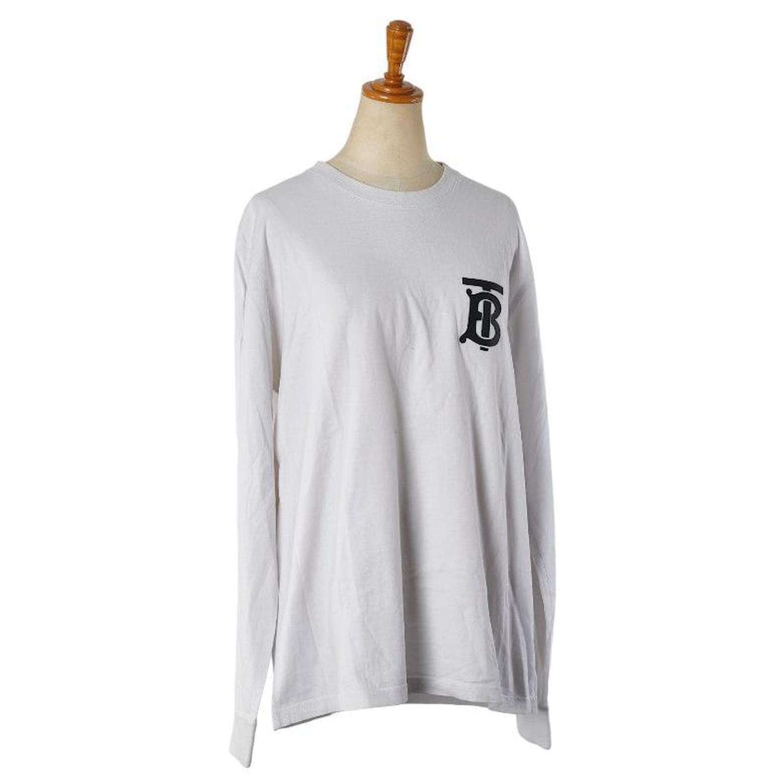 Burberry Cotton TB Logo Long Sleeve T-shirt White ref