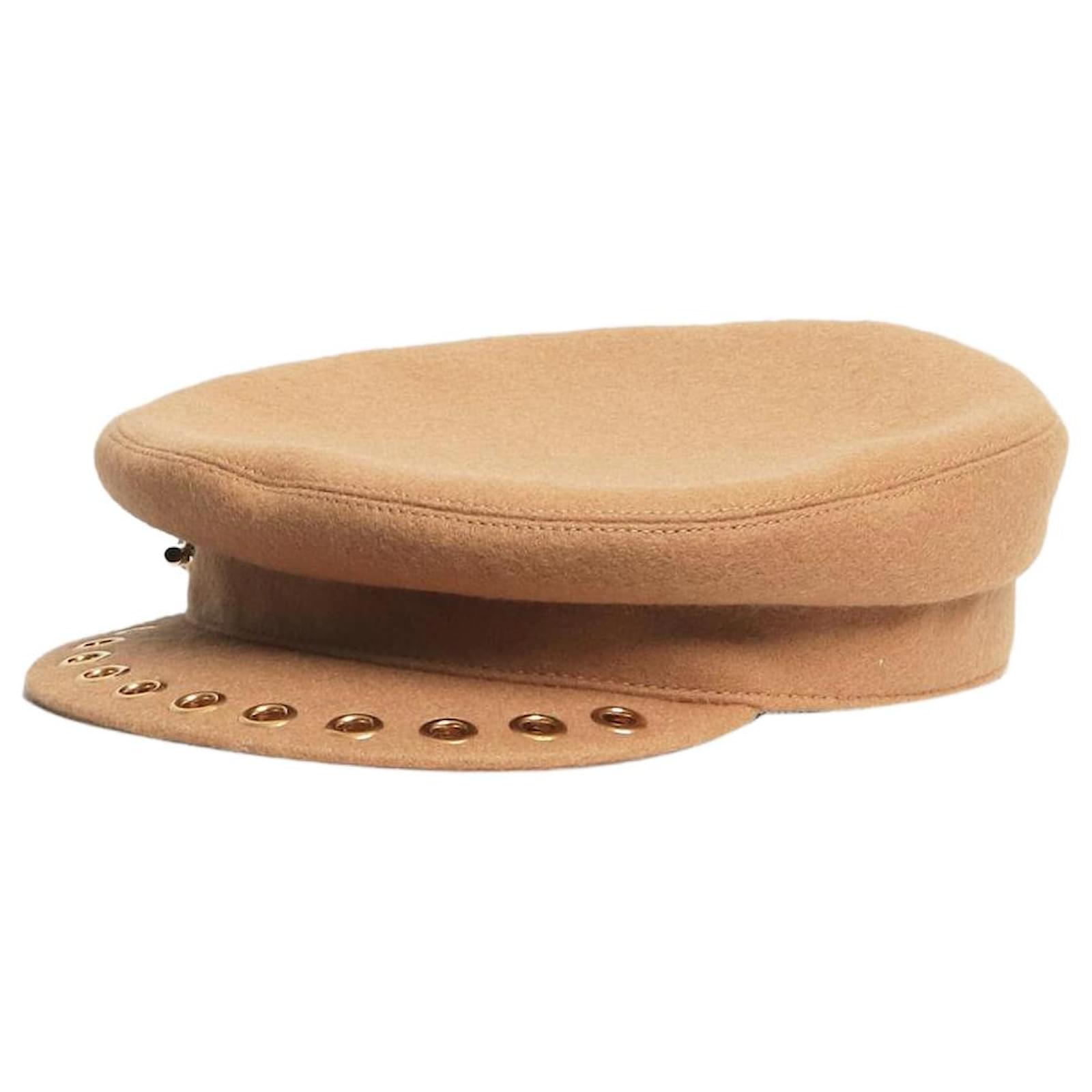 Hermès Beige Vauban Sailor cap Brown Wool ref.2292573 - Joli