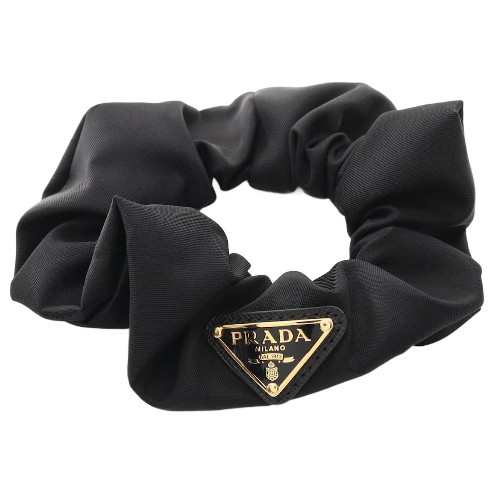 【PRADA】プラダ★ scrunchie★ナイロン スクランチ★ブラック Prada Re-Nylon Scrunchie Black ref.2293074 - Joli Closet