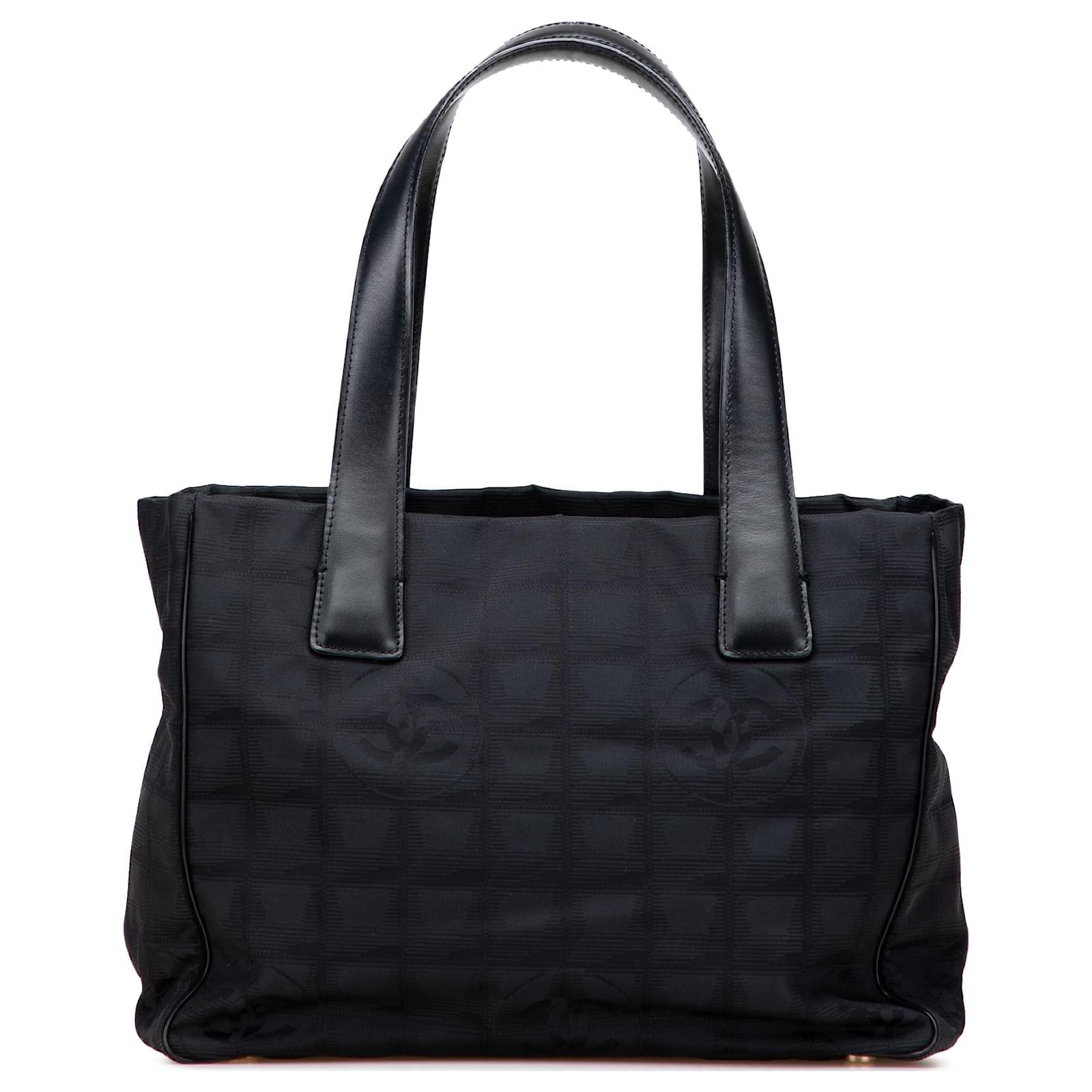 Chanel Black Nylon New Travel Line Tote Cloth ref.2293164