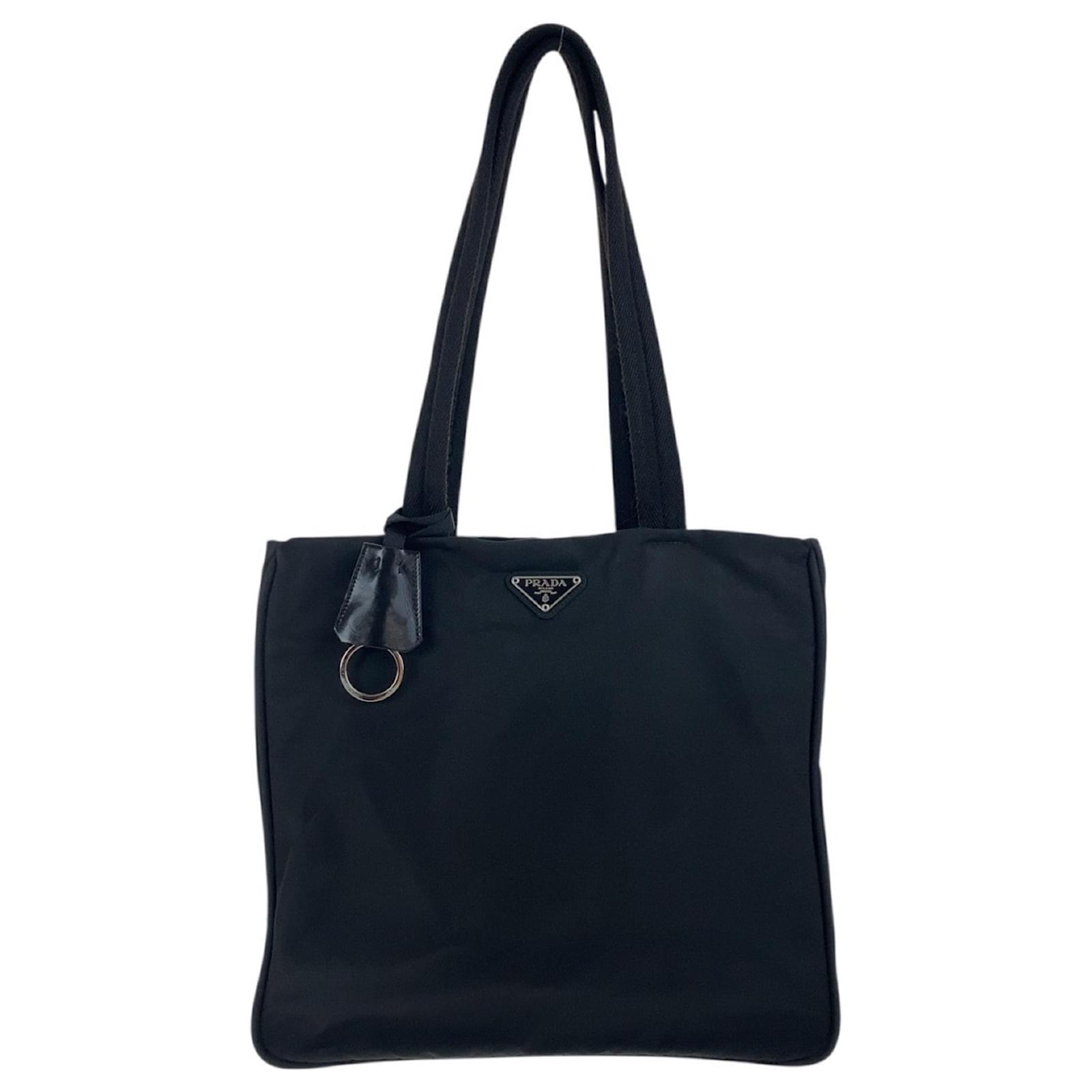 ☆人気☆【PRADA】☆Triangular logo leather tote bag☆ Prada triangle-logo Leather Tote Bag | Black | FARFETCH HK