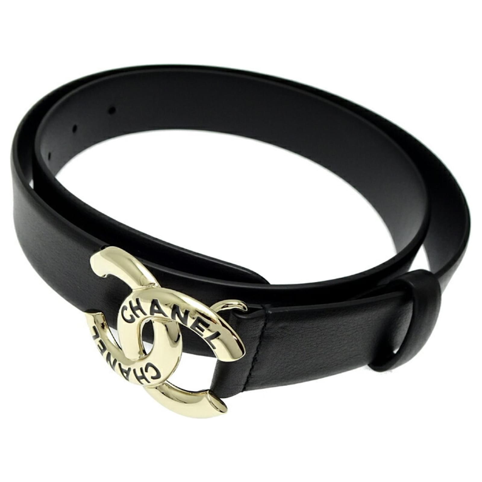 Chanel Coco Mark Buckle Women's Belt Black ref.2294781