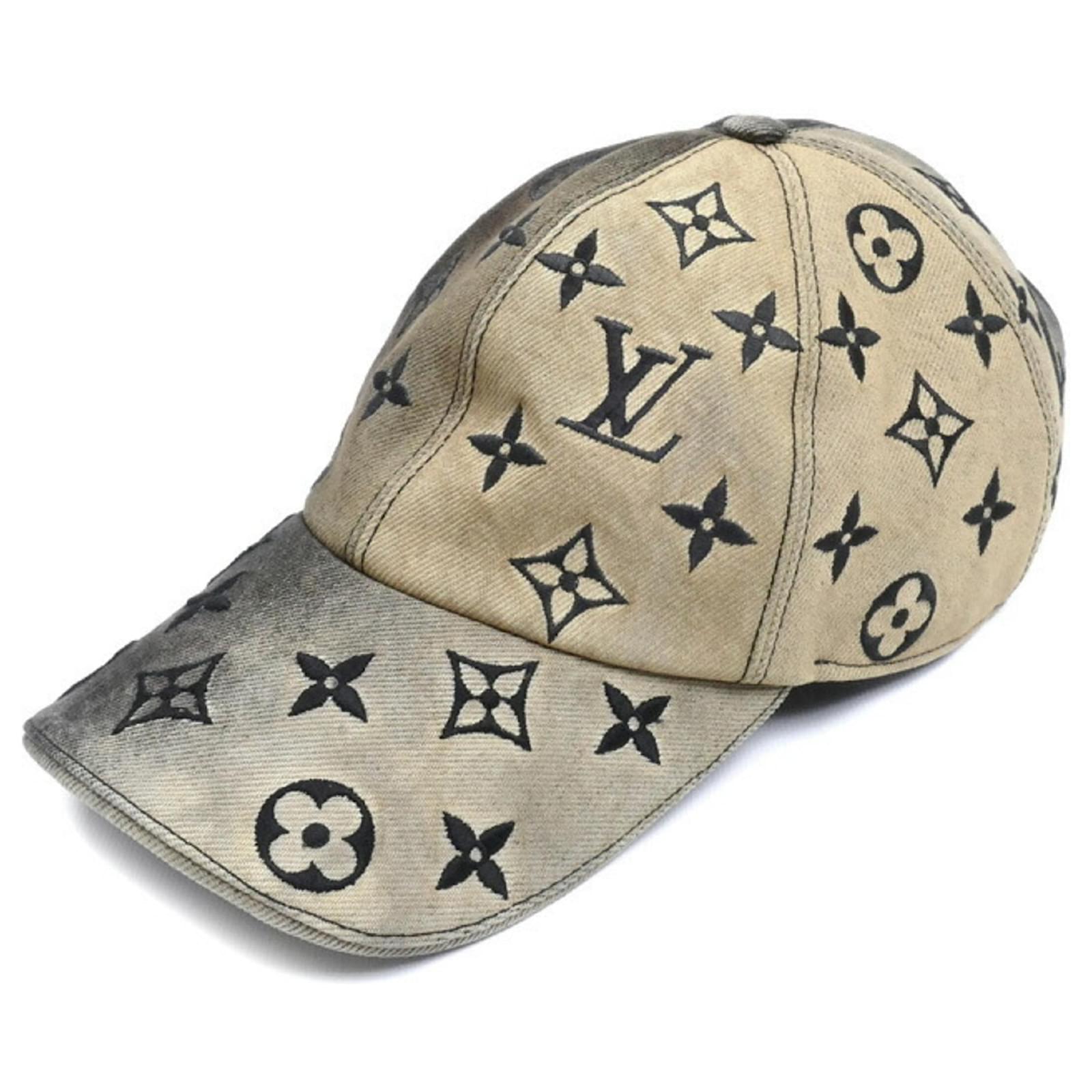 Louis Vuitton ロゴ柄 ベースボールキャップ グレー/ベージュ Louis