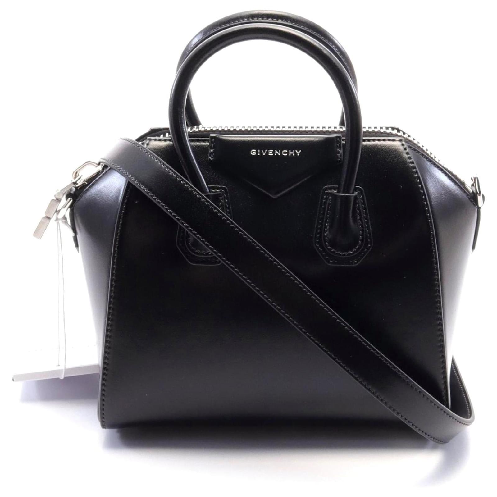 Givenchy Antigona Leather Handbag Black Pony-style calfskin ref