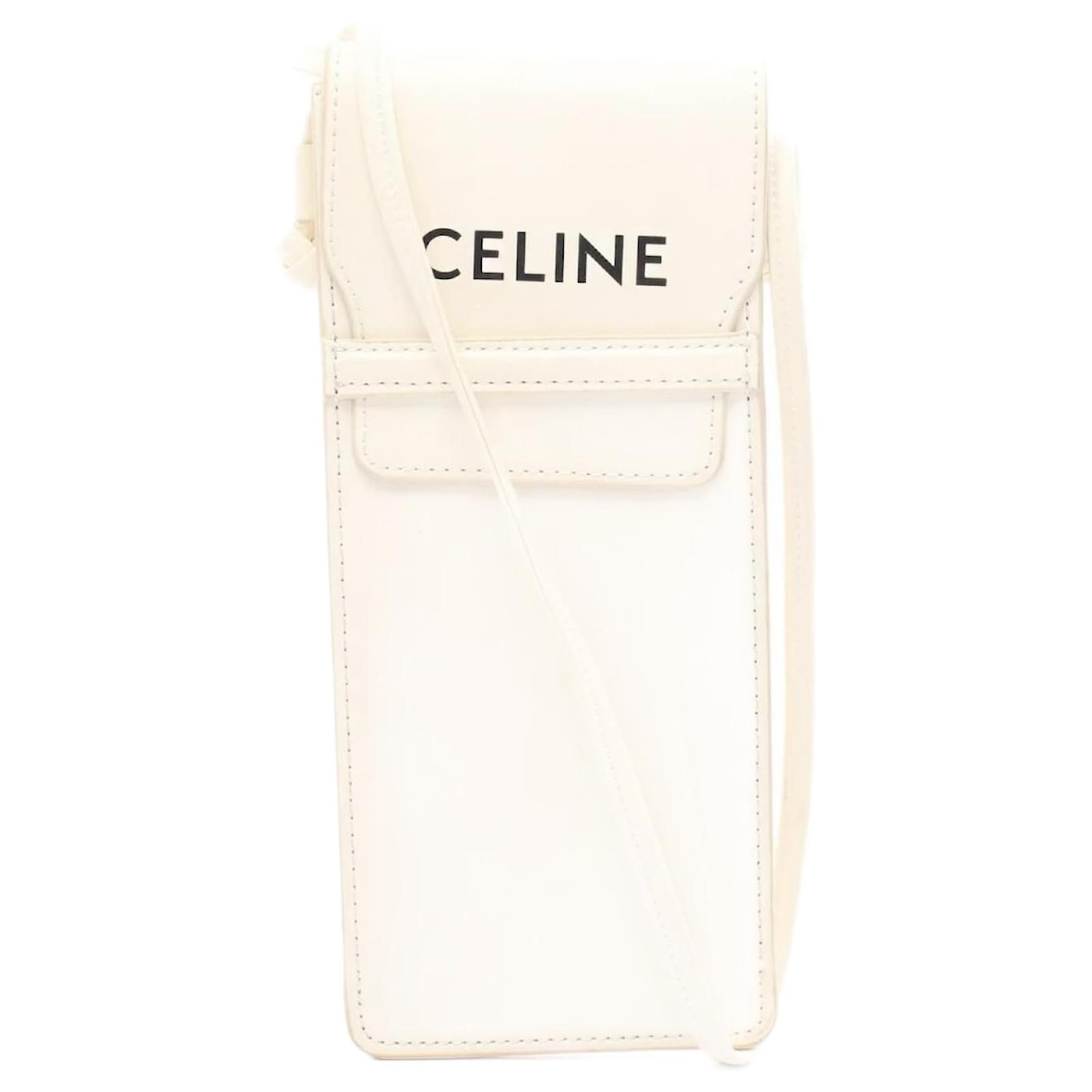 【関税&送料込】Celine Leather Shoulder Bag Céline Celine Triomphe Shoulder Bag Black Leather ref