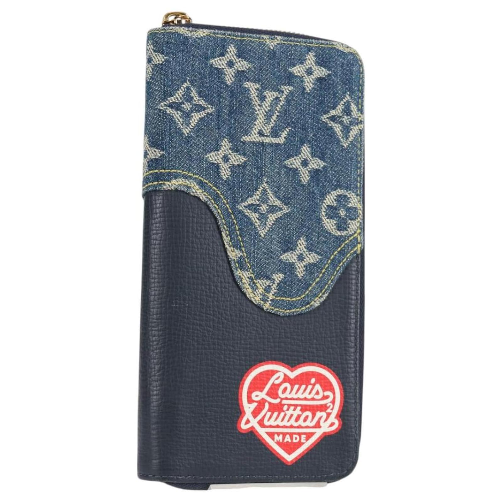 LOUIS VUITTON NIGO LV Squared Zippy Wallet Long Wallet Navy M81107