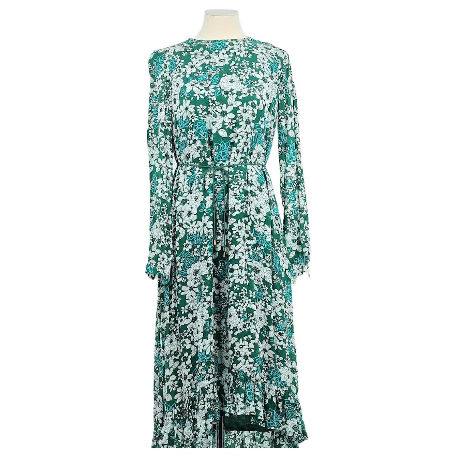 vestito marrone vestiti essentiel Essentiel Antwerp Vestito verde Viscosa Joli Closet