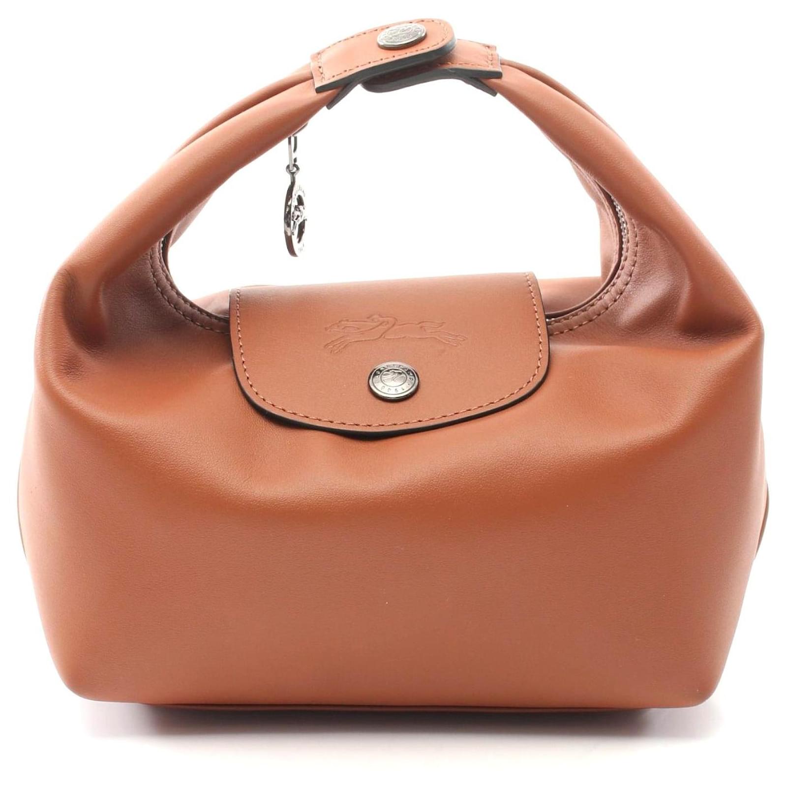 Longchamp Hobo Bag Ledertasche Longchamp Black Leather Longchamp