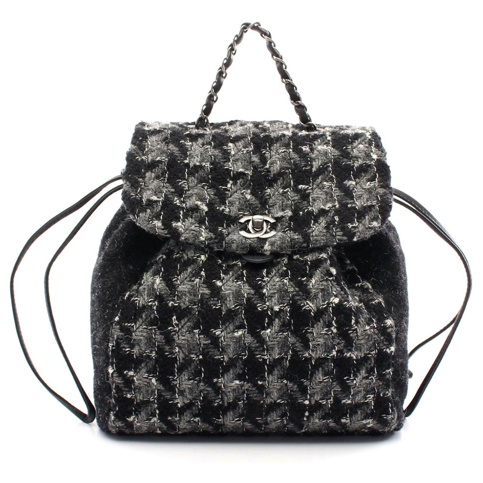 Chanel Coco Mark Fabric Backpack Black ref.2304817 - Joli Closet