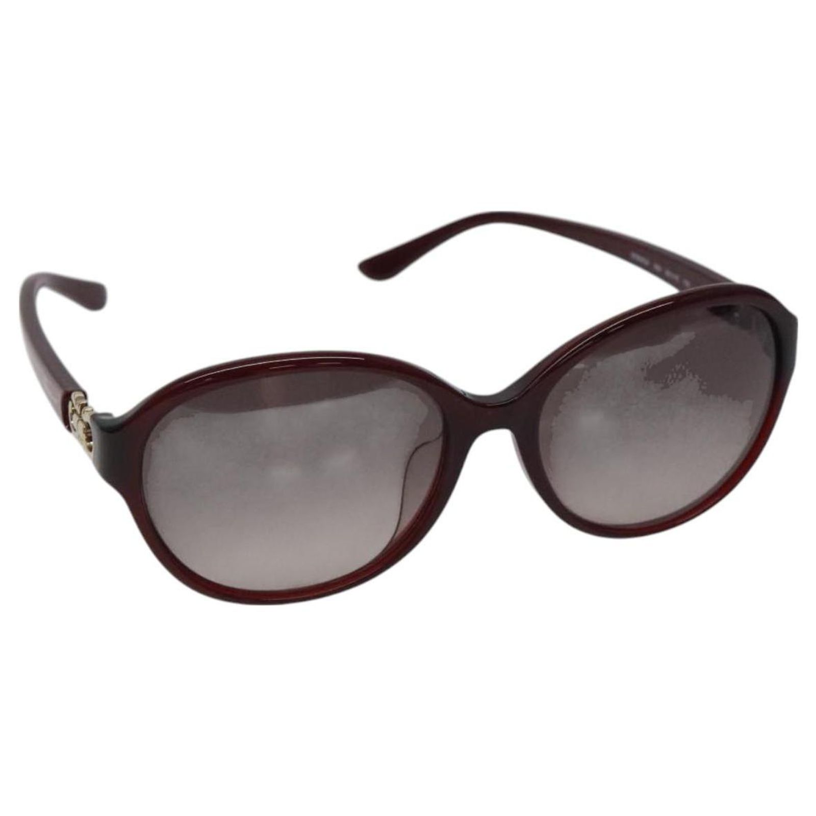 Salvatore Ferragamo Gancini Sunglasses plastic Bordeaux Auth 