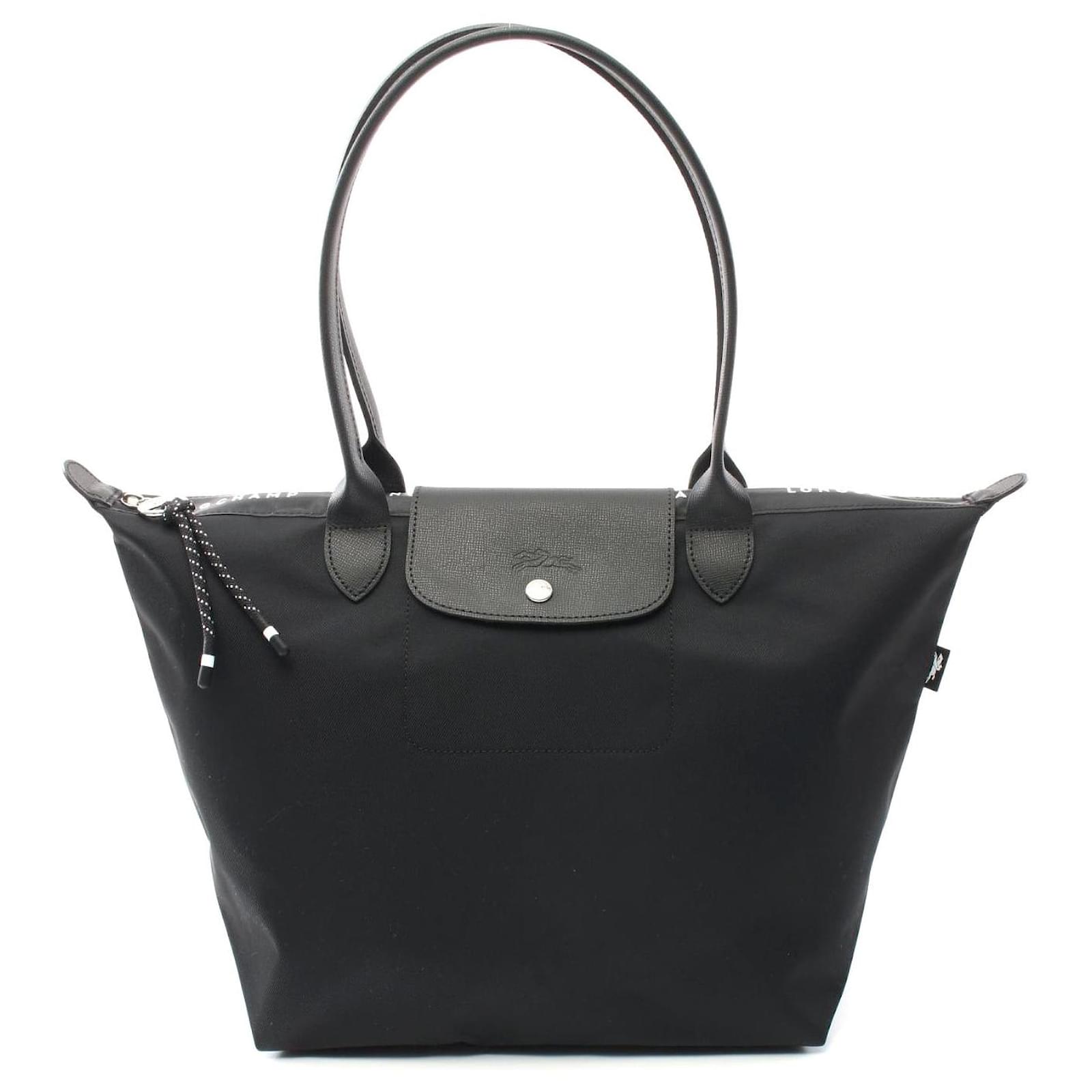 Longchamp Umhängetasche Longchamp Ledertasche Schwarz Longchamp