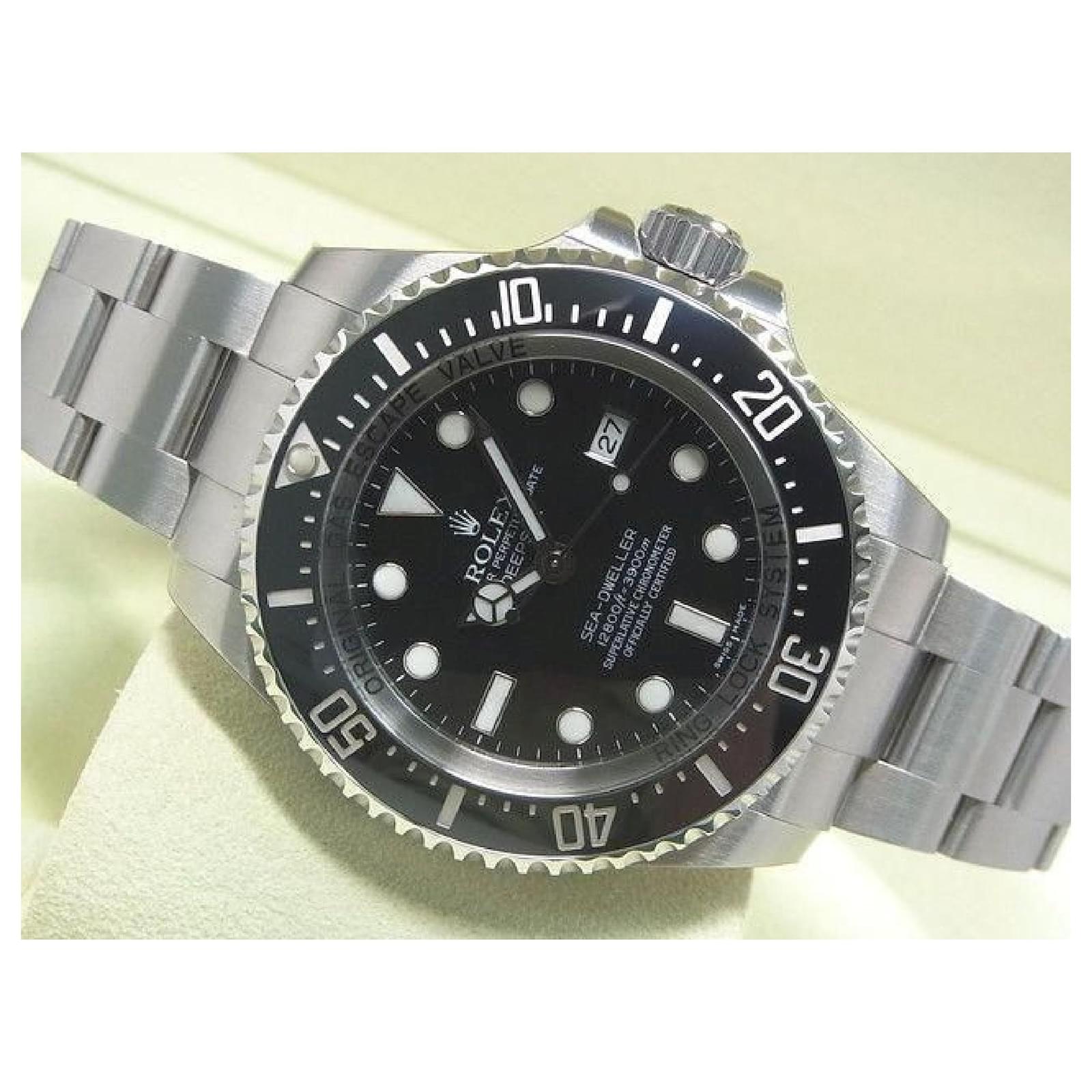 ROLEX Sea-Dweller Deepsea nero 116660 serie V mai usato per uomini