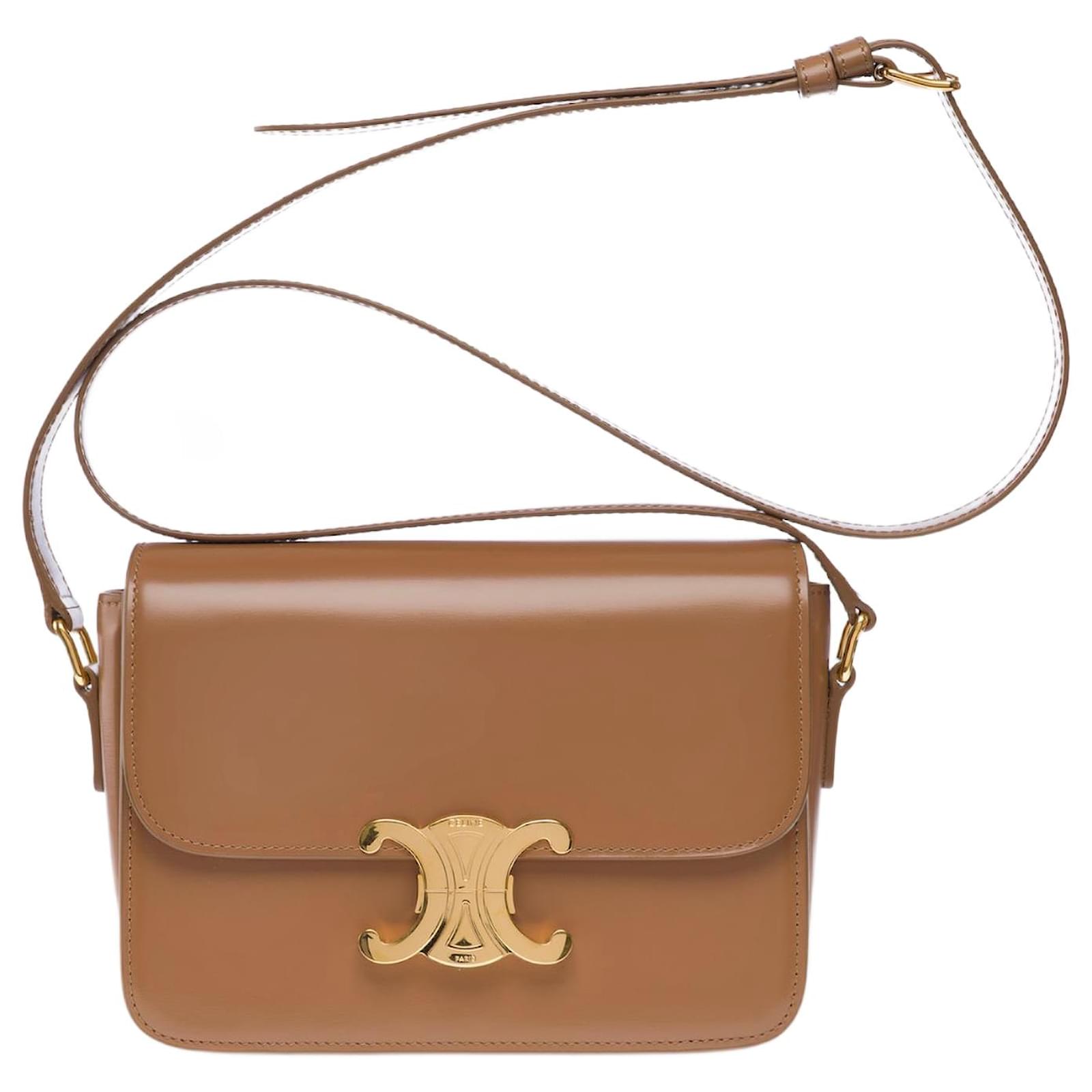 Céline CELINE Triomphe Bag in Brown Leather - 102691 ref.2310939