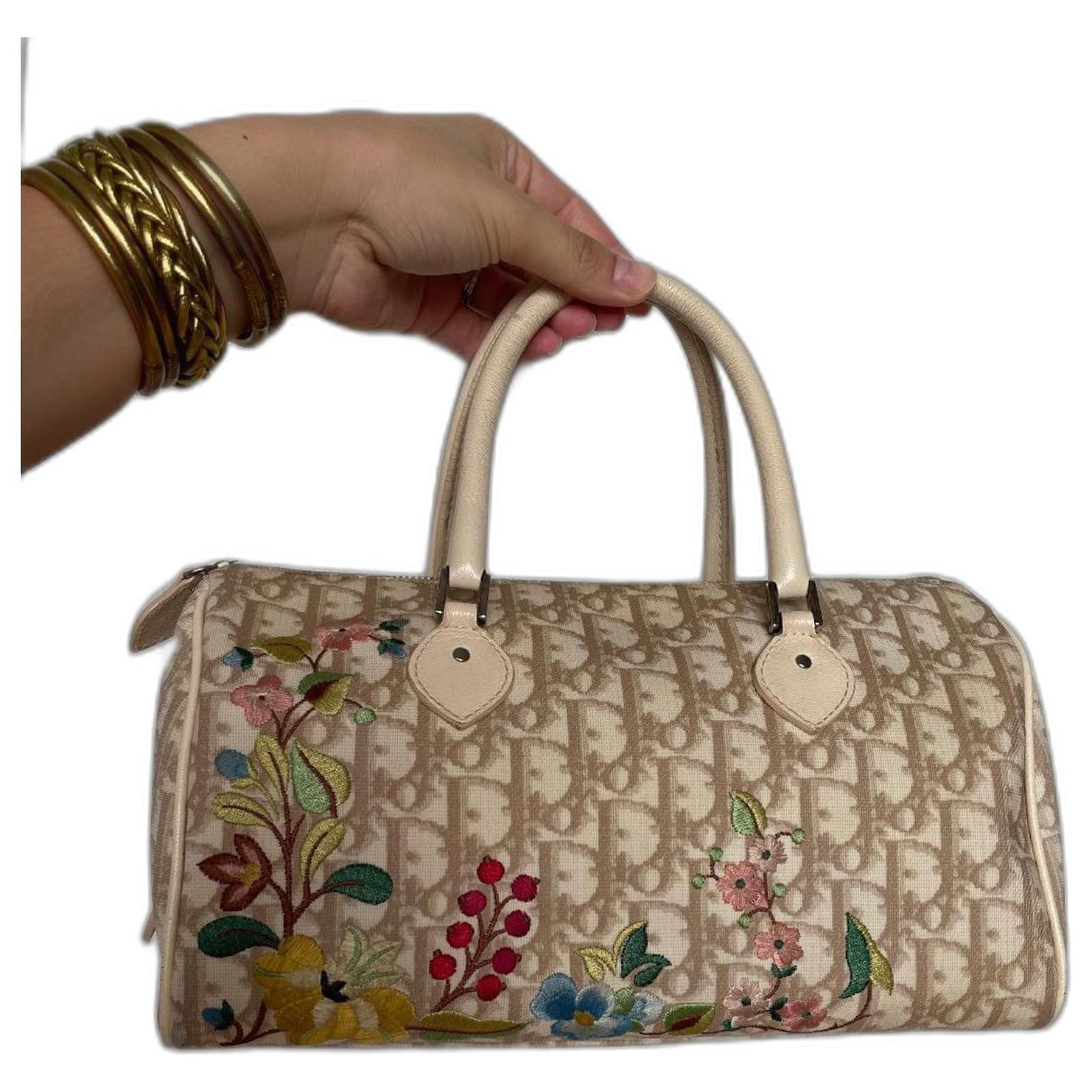 バッグ Christian Dior Trotter bag By Galliano Vintage Christian Dior John Galliano Blue Trotter Print