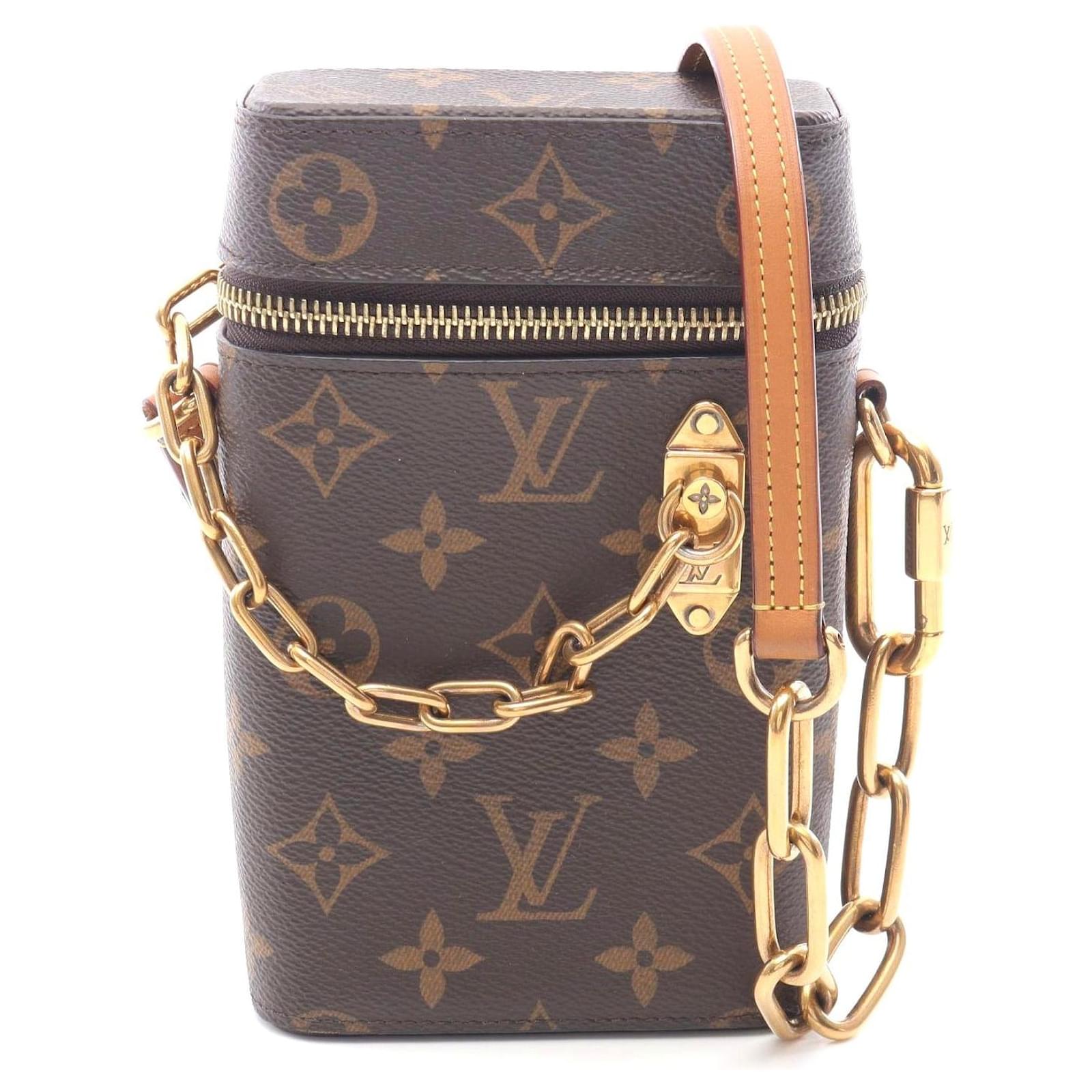 Louis Vuitton Monogram Phone Box Shoulder Bag Brown Cloth ref