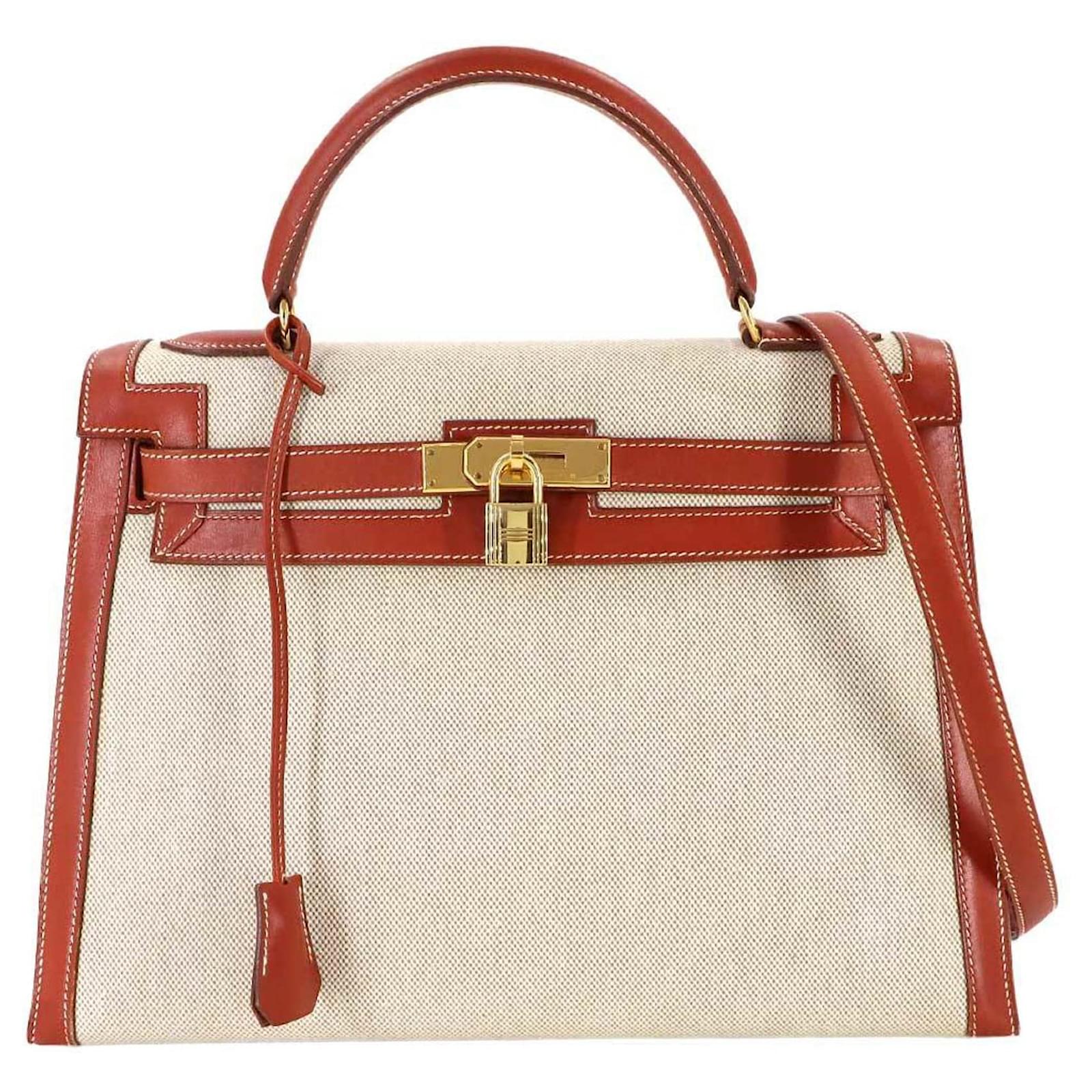 Hermes Tasche Mit Tuch Hermès Hermes Kelly 32 Toile H Swift