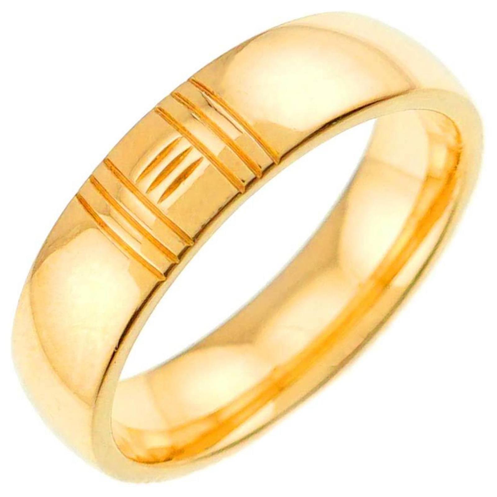 Hermès Hermes Alliance Kelly Band Ring in 18K Yellow Gold