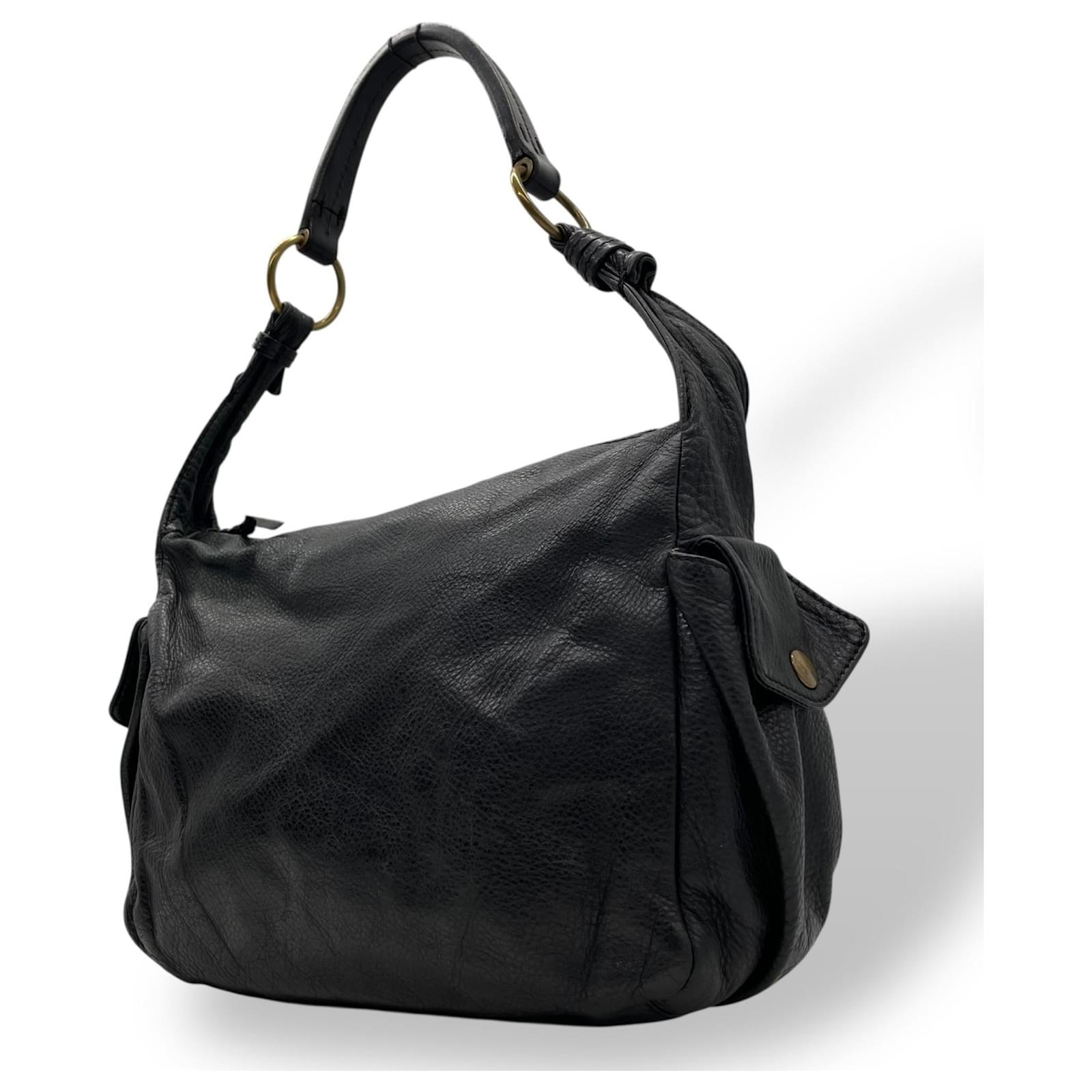 Miu Miu Archive Shoulder Bag Black Leather ref.2314689