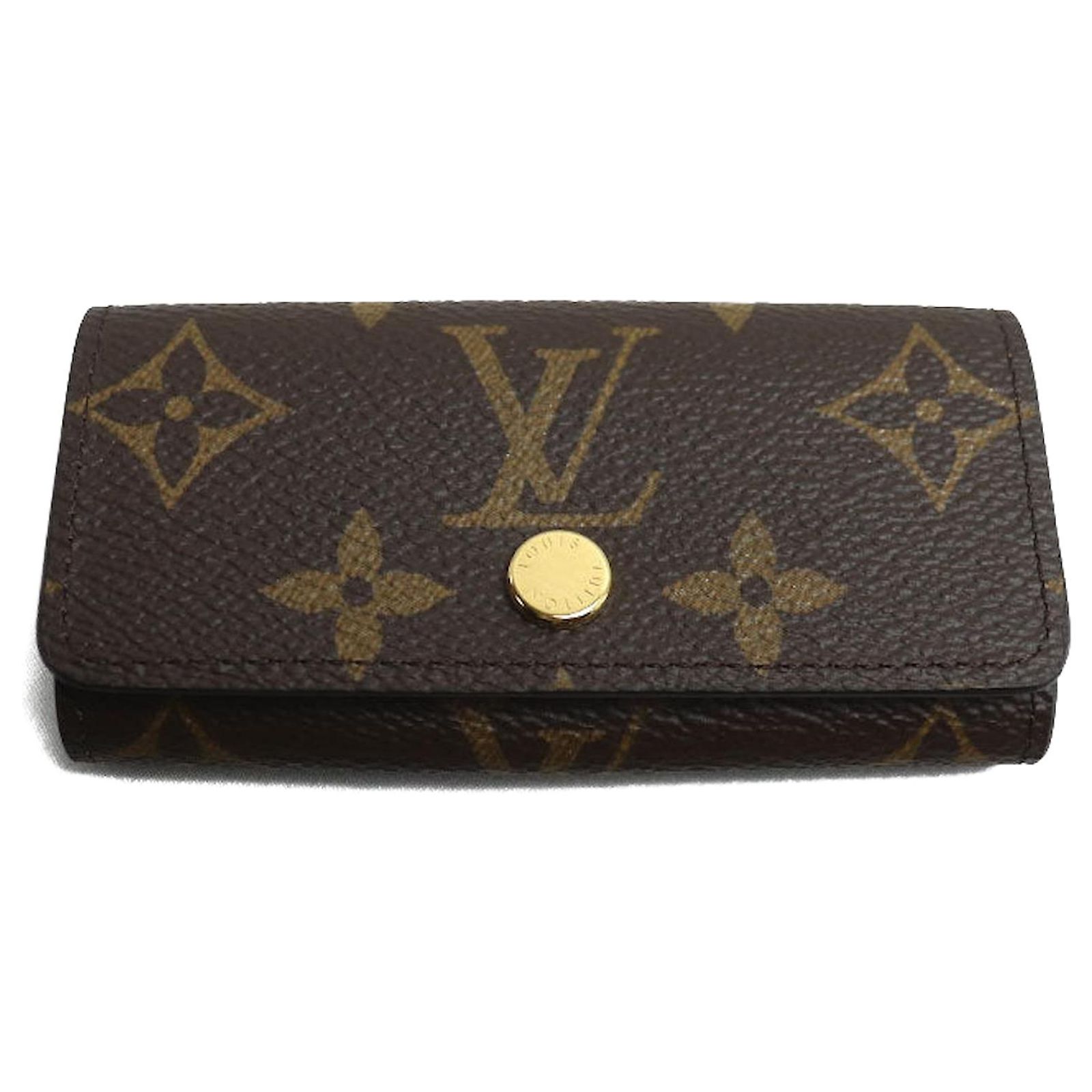 Multicles Louis Vuitton Multicles 4 Monogram Key Case Brown Cloth ref.2315886 ...