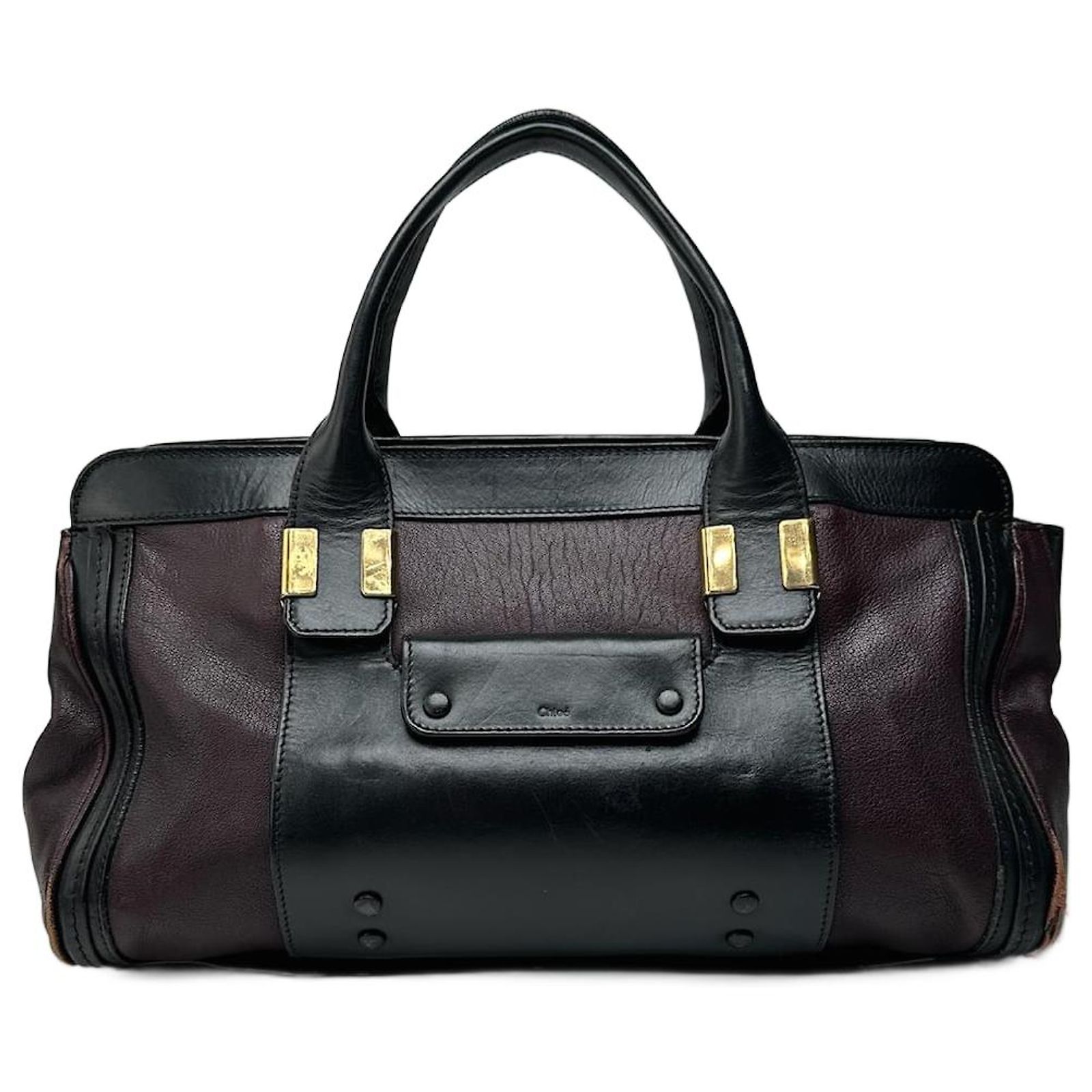 Chloé Vintage Chloe Leather bag black red ref.2319157 - Joli Closet
