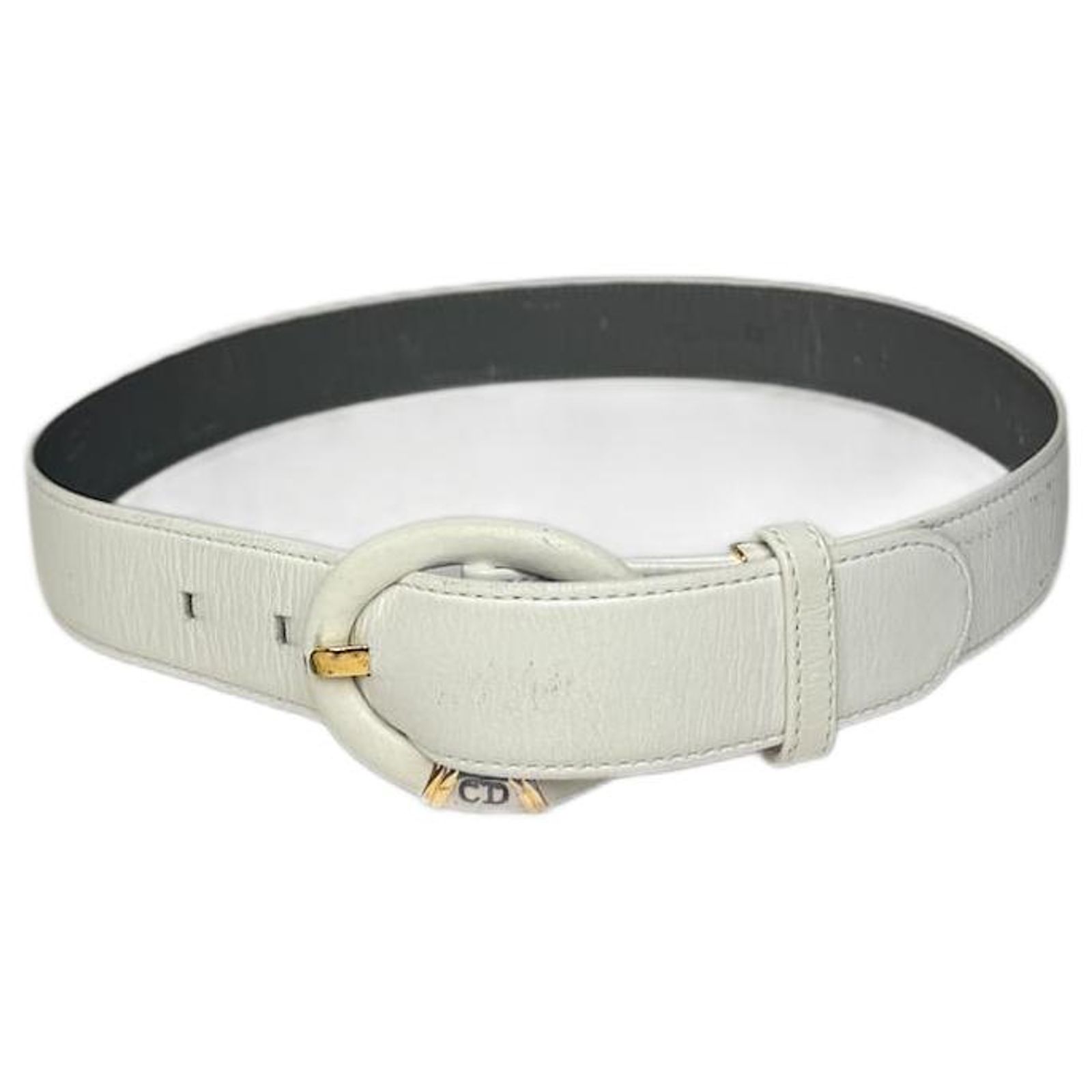 Vtg Dior Leather Belt Christian Dior Massive Logo Belt – Dina C main image 2