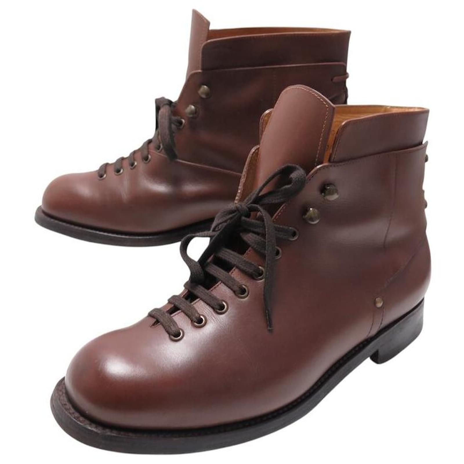JM WESTON COUNTRY GENTS BOOTS 132 9E 43 L 43.5 BOOTS SHOES (Sold 