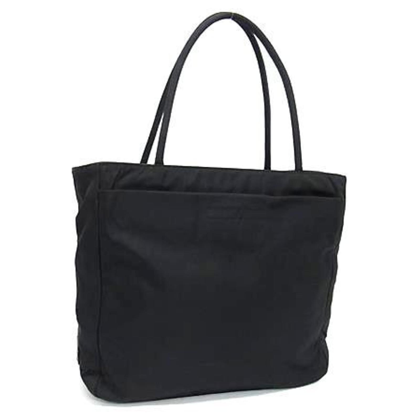 Tote Sac à main Prada Tessuto Plaque triangulaire en nylon pour