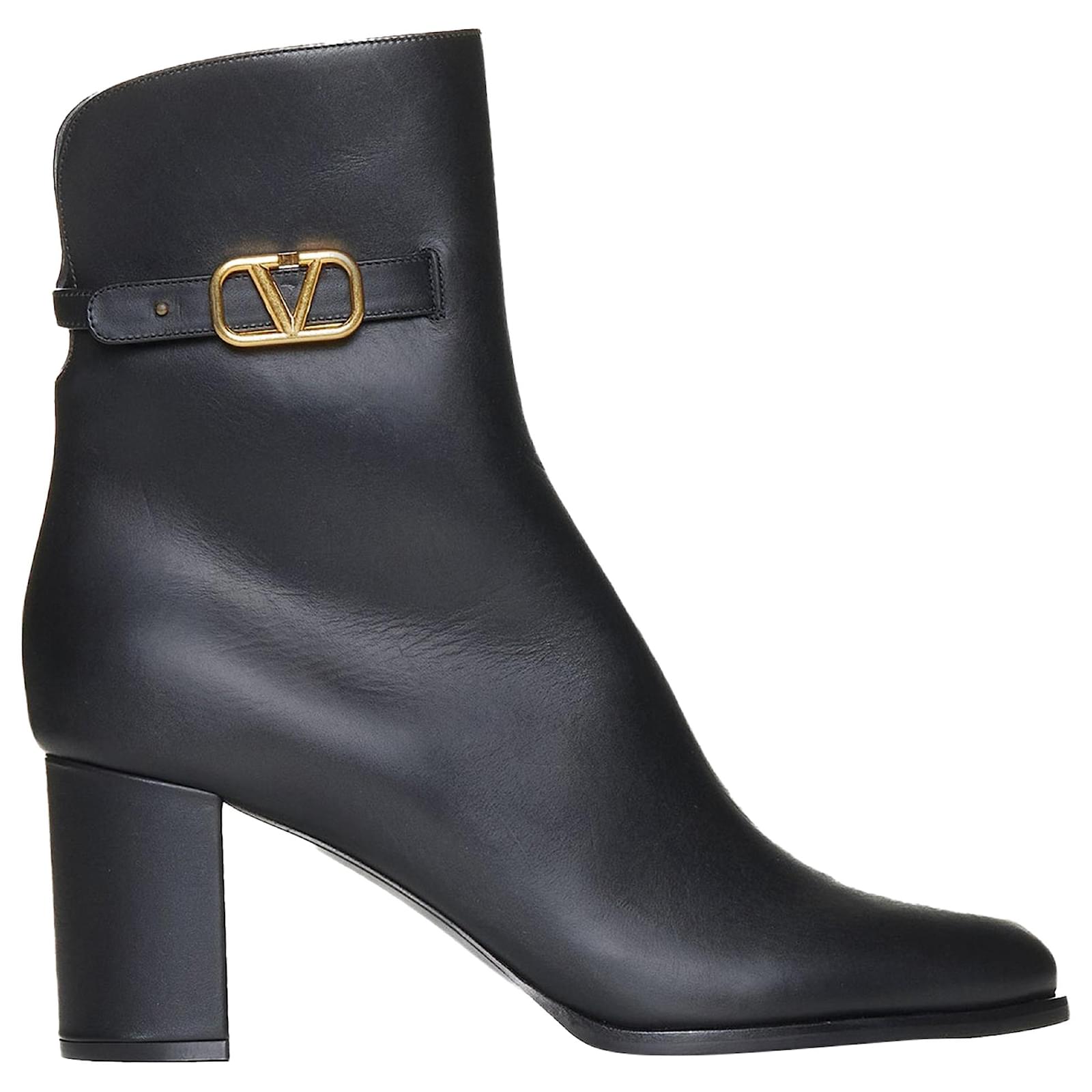 Vlogo Signature Botte Valentino Femme Bottes En Cuir VLogo