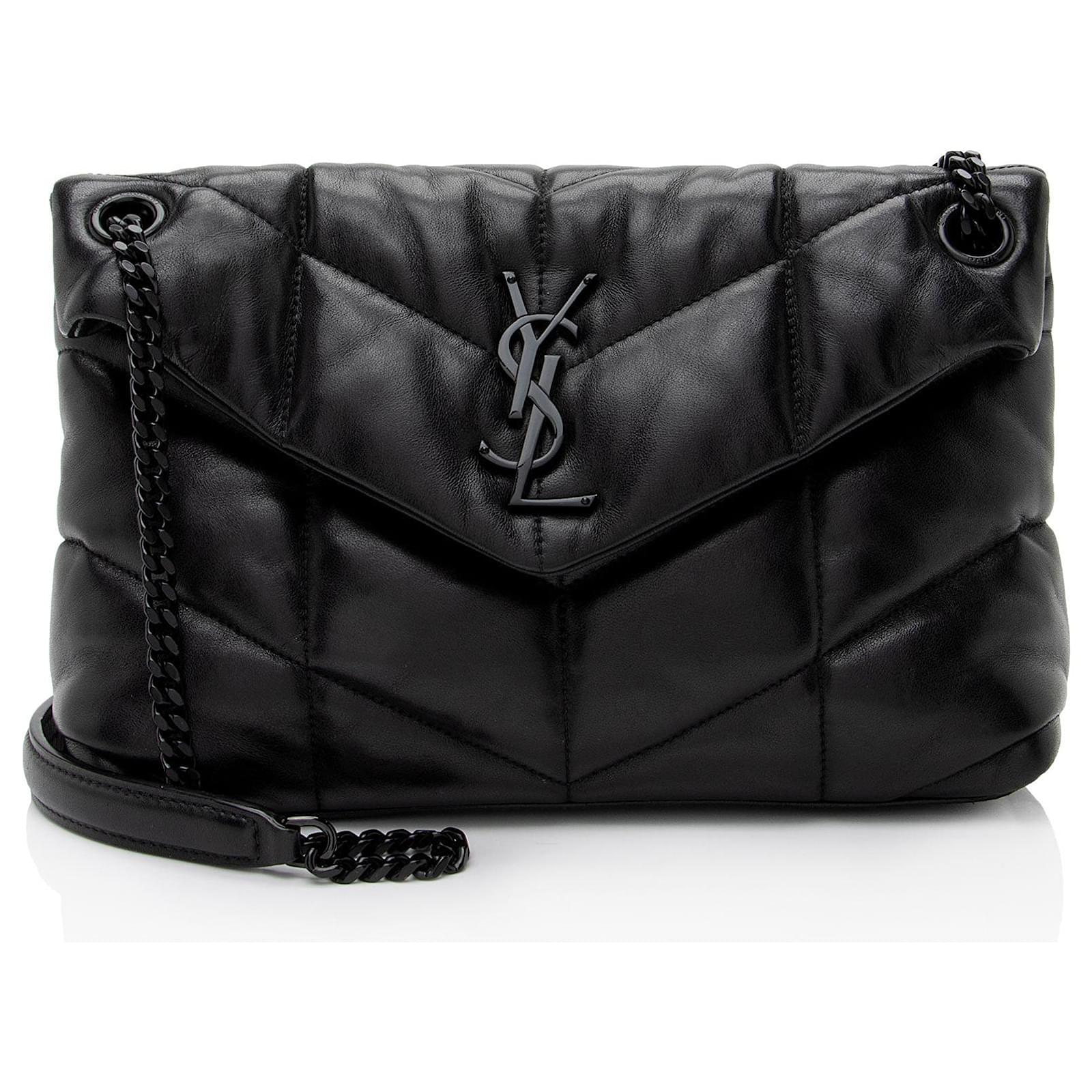 Saint Laurent Lammleder Monogram Puffer LouLou Kleine