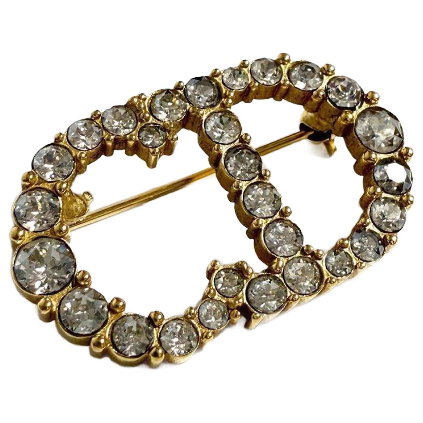 Clair D Lune ブローチ Christian Dior Women's Clair D Lune Brooch Badge Metal ref.2332221