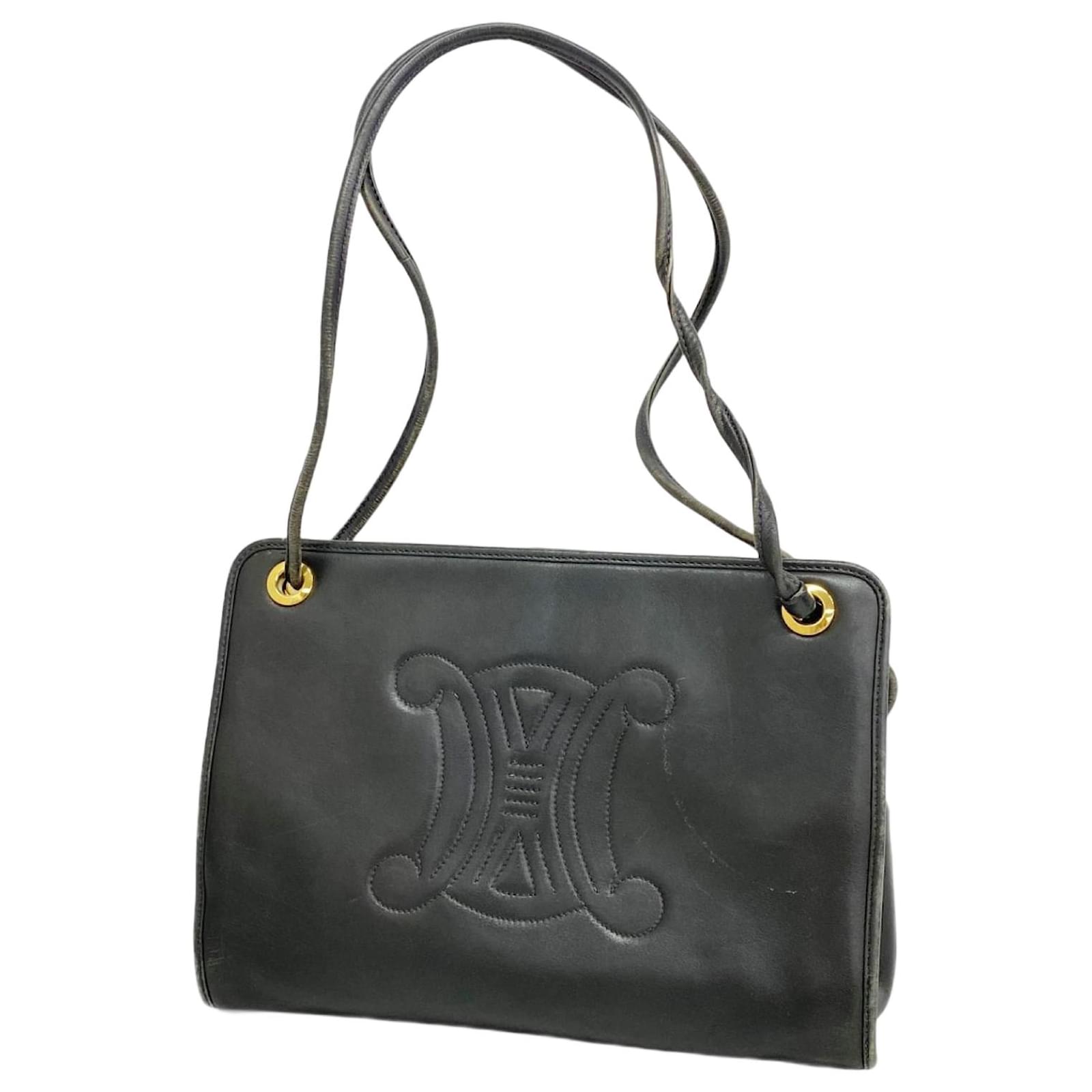 Céline Celine Black Leather Shoulder Bag ref.2332800 - Joli