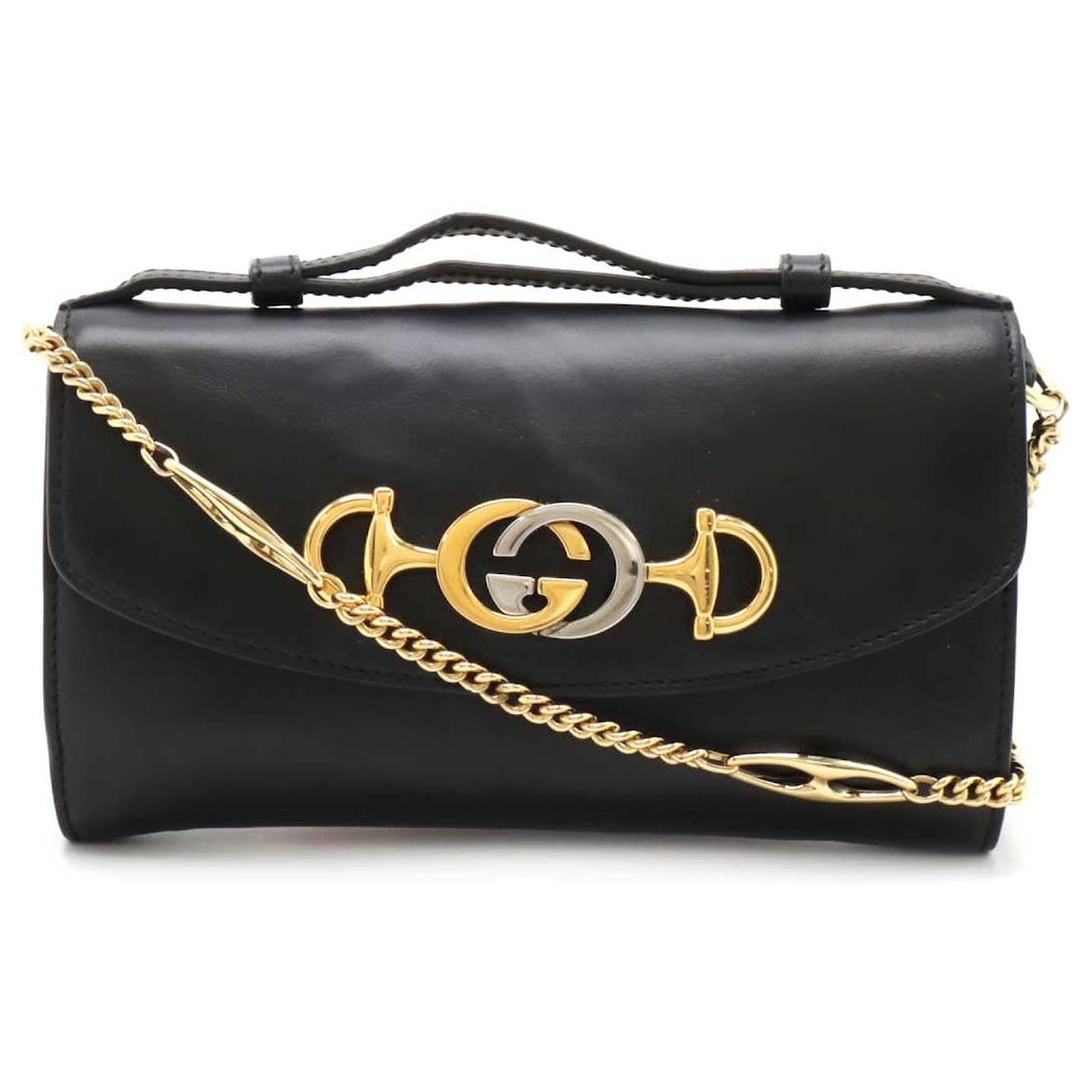 Gucci Leather Zumi 2way Bag 564718 Black ref.2333950 - Joli Closet
