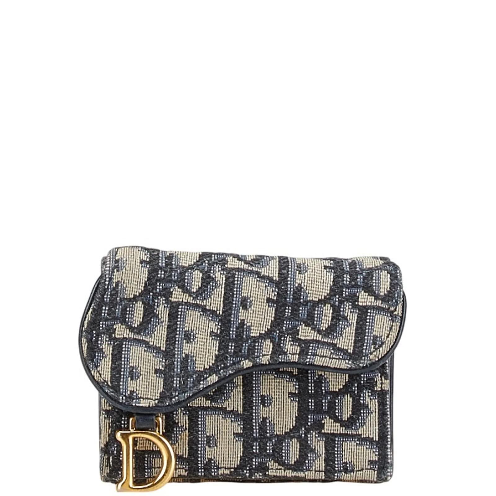 Dior Oblique Tri-Fold Geldbörse von Christian Dior Beige