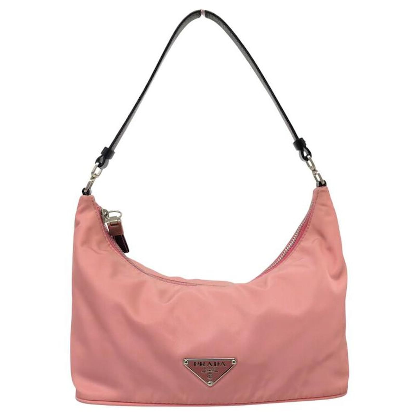 PRADA HOBO BAG BR1267 NYLON PINK SHOULDER BAG PURSE ref.JC2334601