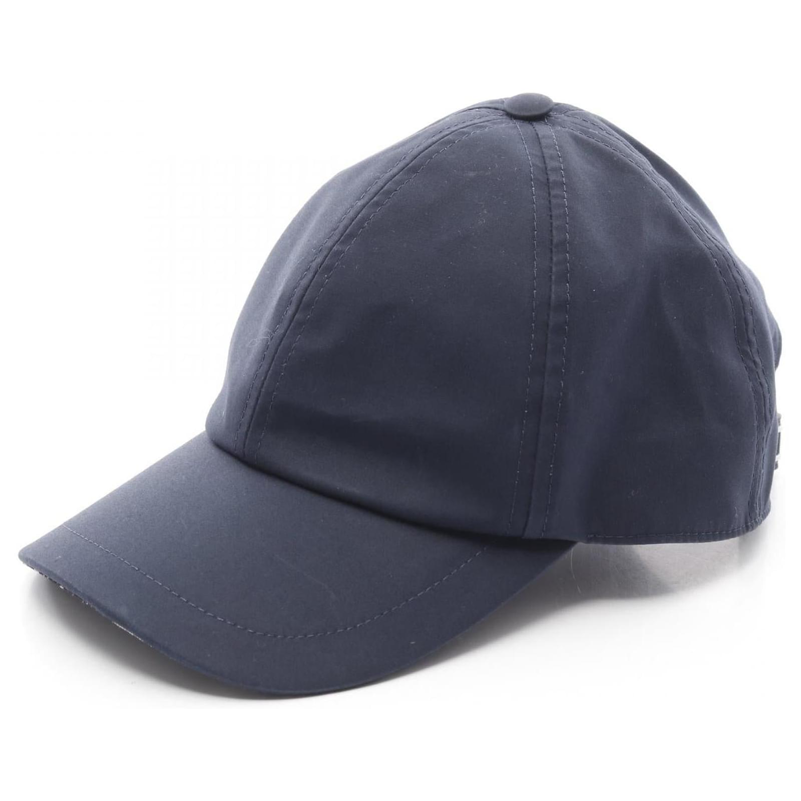 Christian Dior D-PLAYER Oblique Polyester Cotton Cap Blue ref