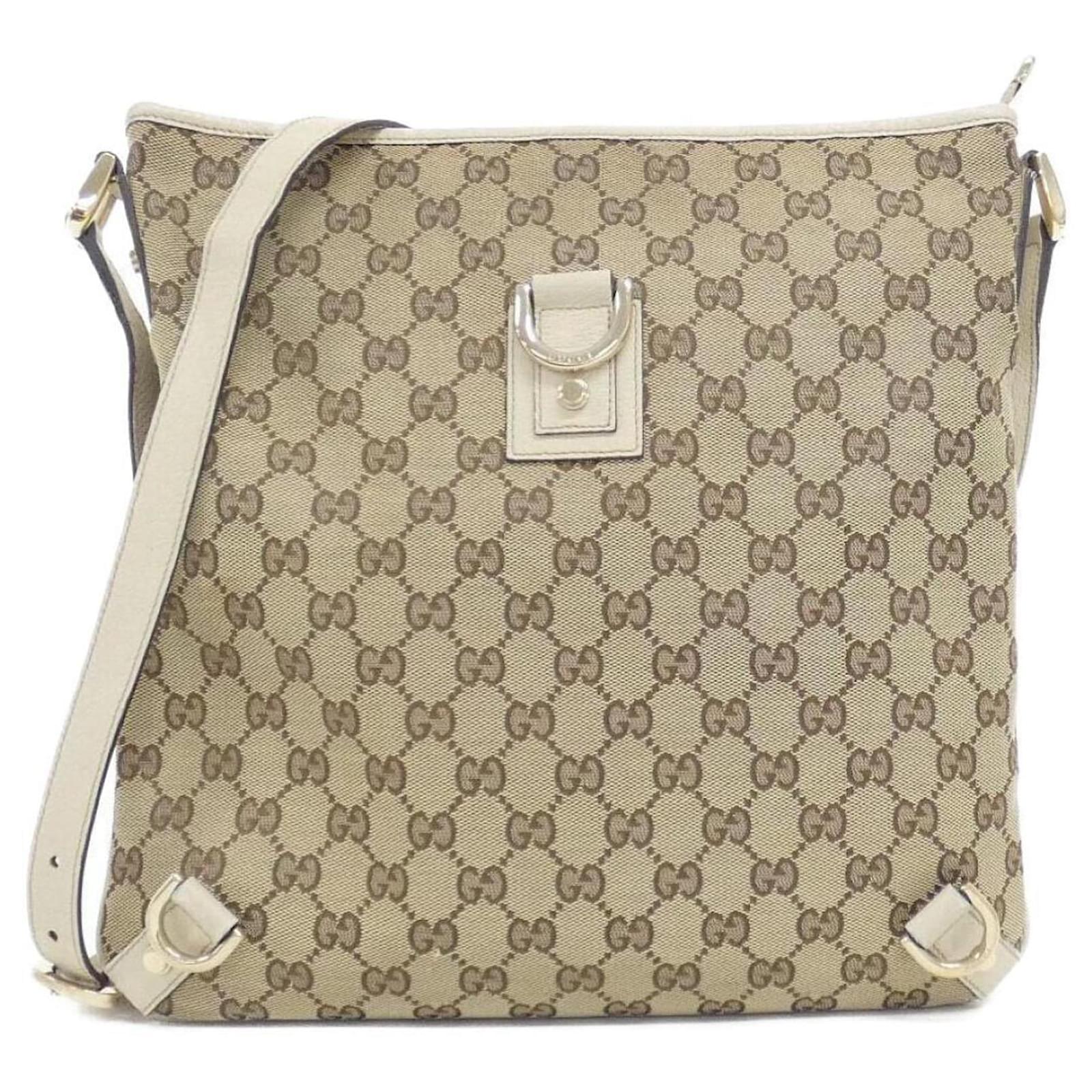 Gucci 131326 Shoulder Bag Beige Cream Cloth ref.2339608 - Joli Closet