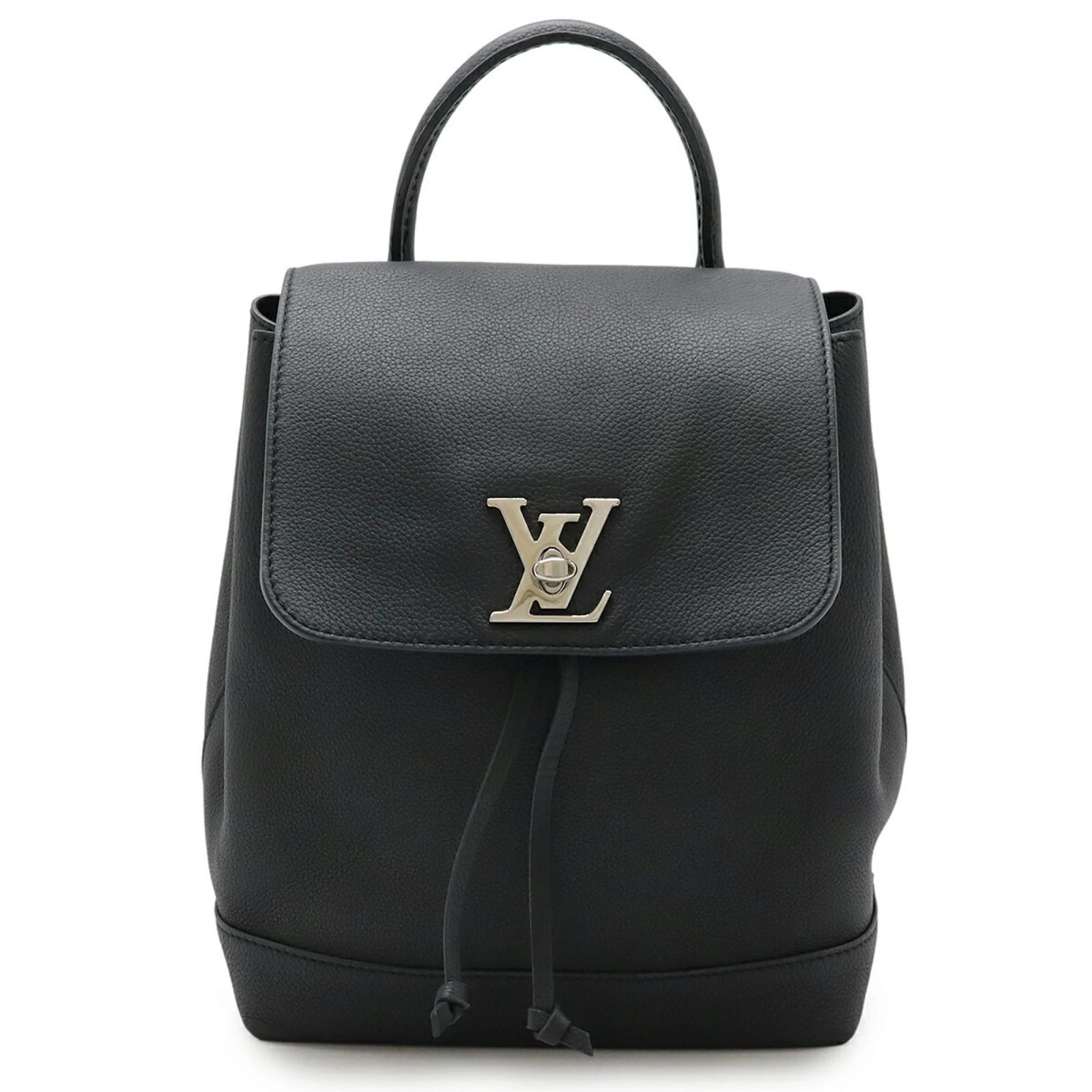 Louis Vuitton Lockme Backpack Black White Leather ref.2339857 - Joli Closet