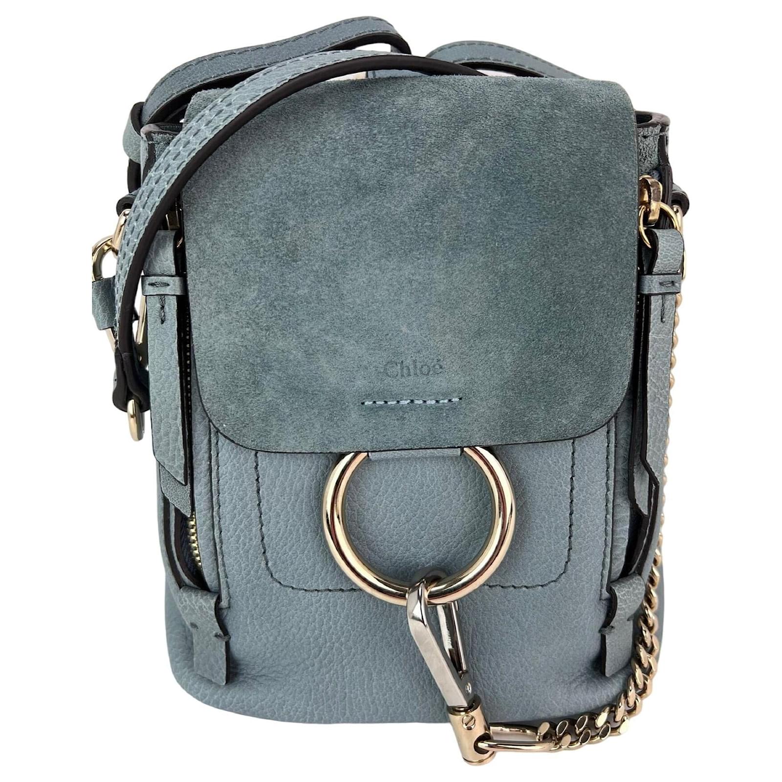 chloe leather backpack Chlo Faye Small Suede and Tobacco Brown Its versatile See by Chlo Joan Leather
