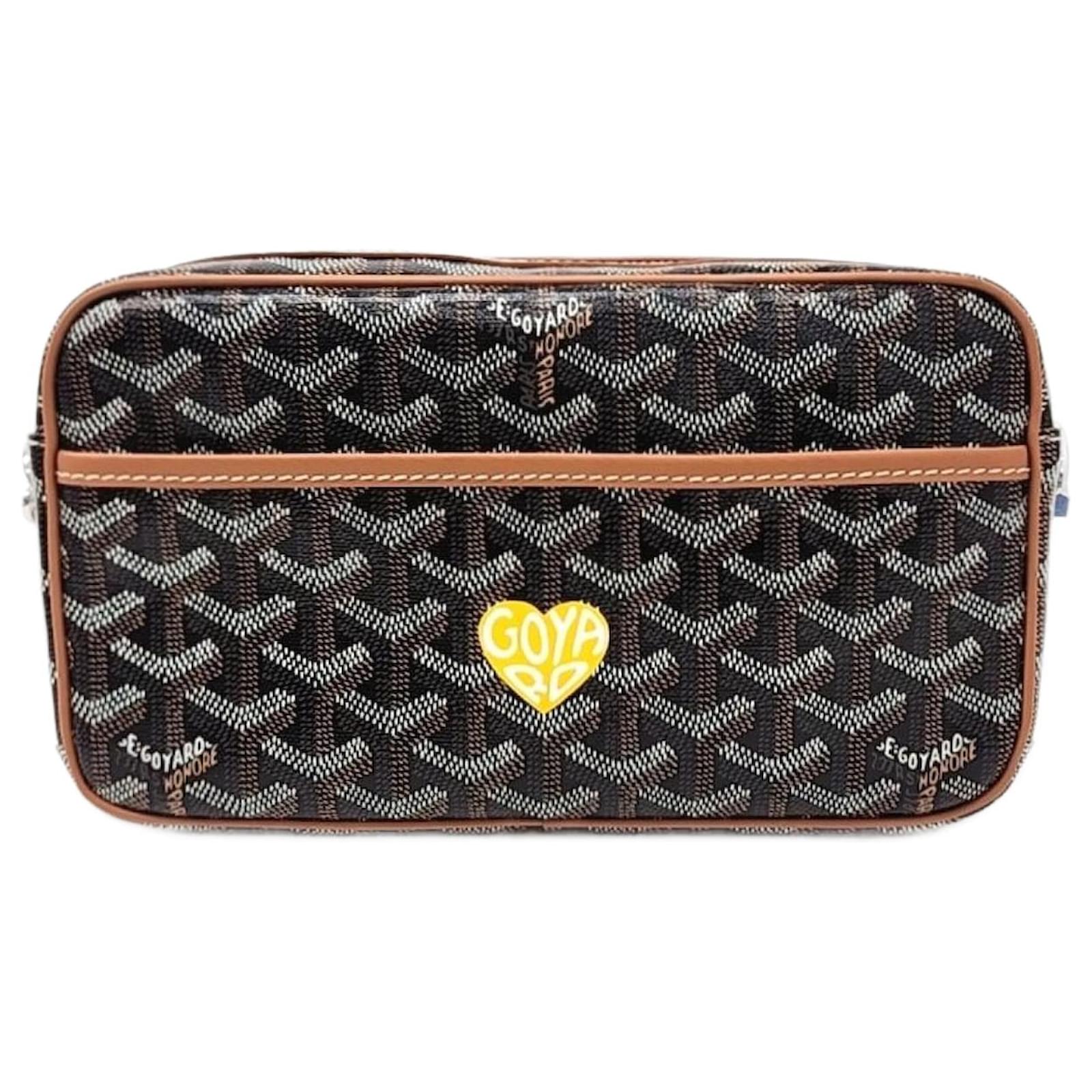 Bolso cruzado Goyard Macaque Cafere Negro Lienzo