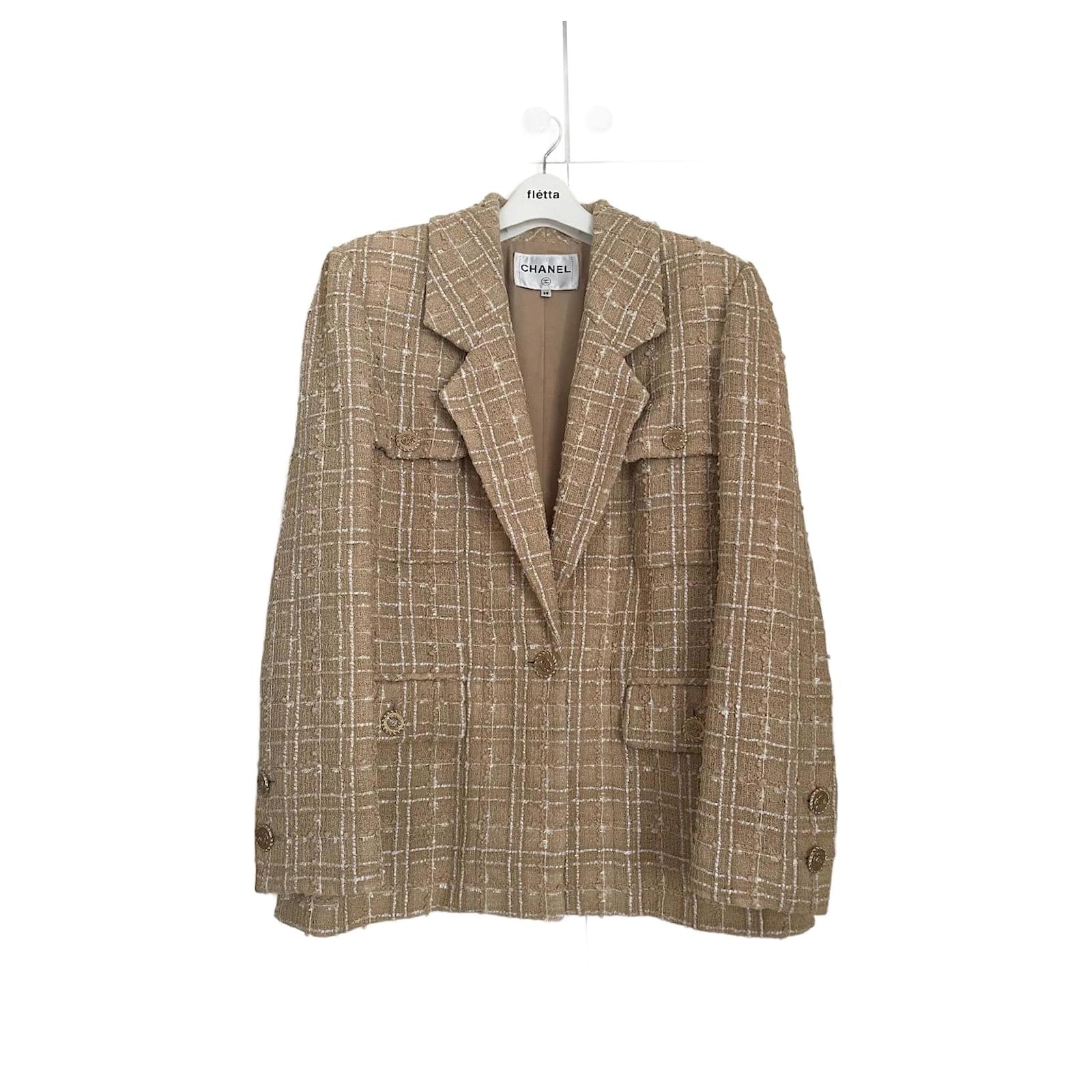 Cambon Chanel 2019 Beach Jacket Beige Cotton Joli Closet