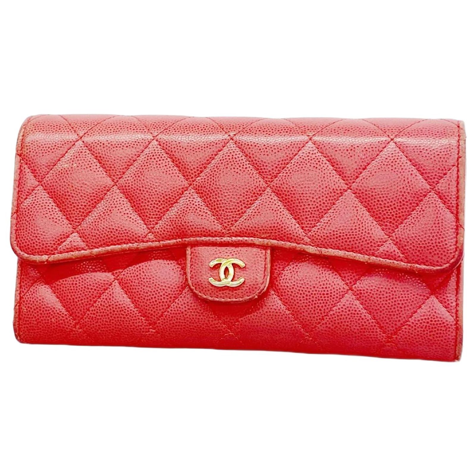 Chanel Long Wallet in Pink Grained Calfskin ref.2345284 - Joli Closet