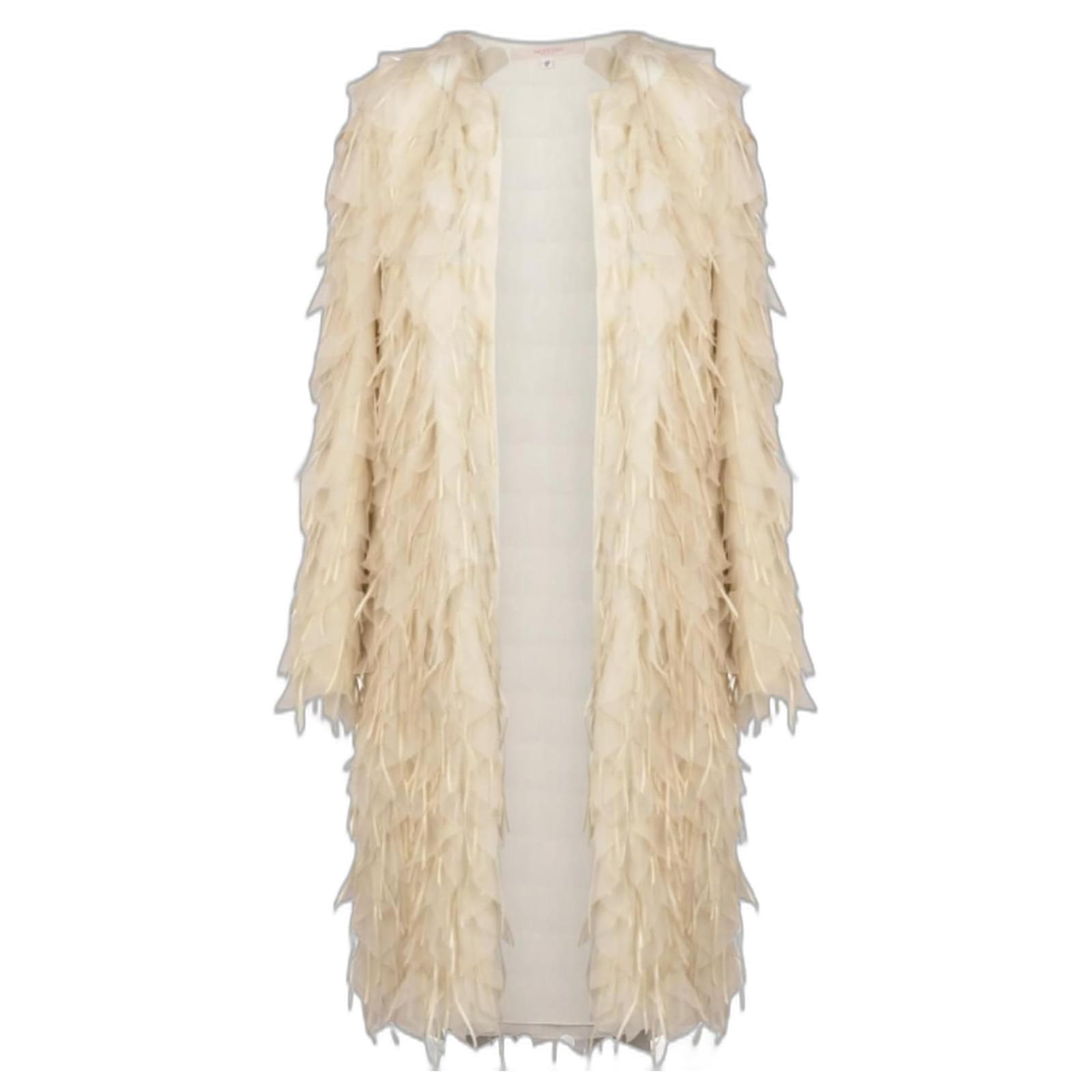 Organza Feather Cape Circa 1993 Haute Couture