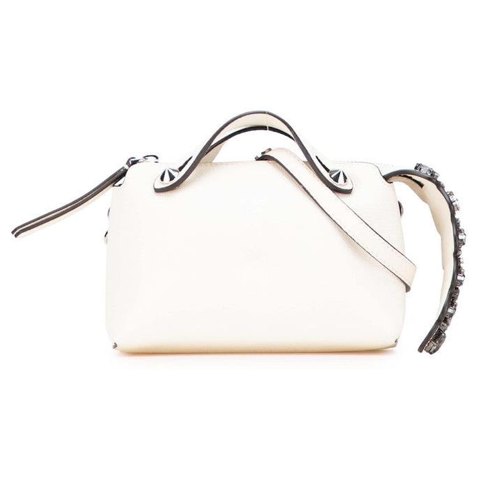 Fendi By The Way Mini Leather 2way Bag White ref.2347825