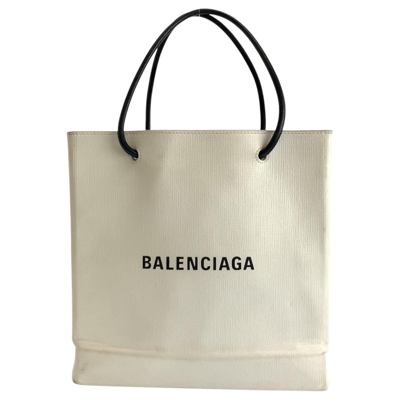 Leather White Balenciaga Tote Bag BALENCIAGA Everyday Tote Bag S