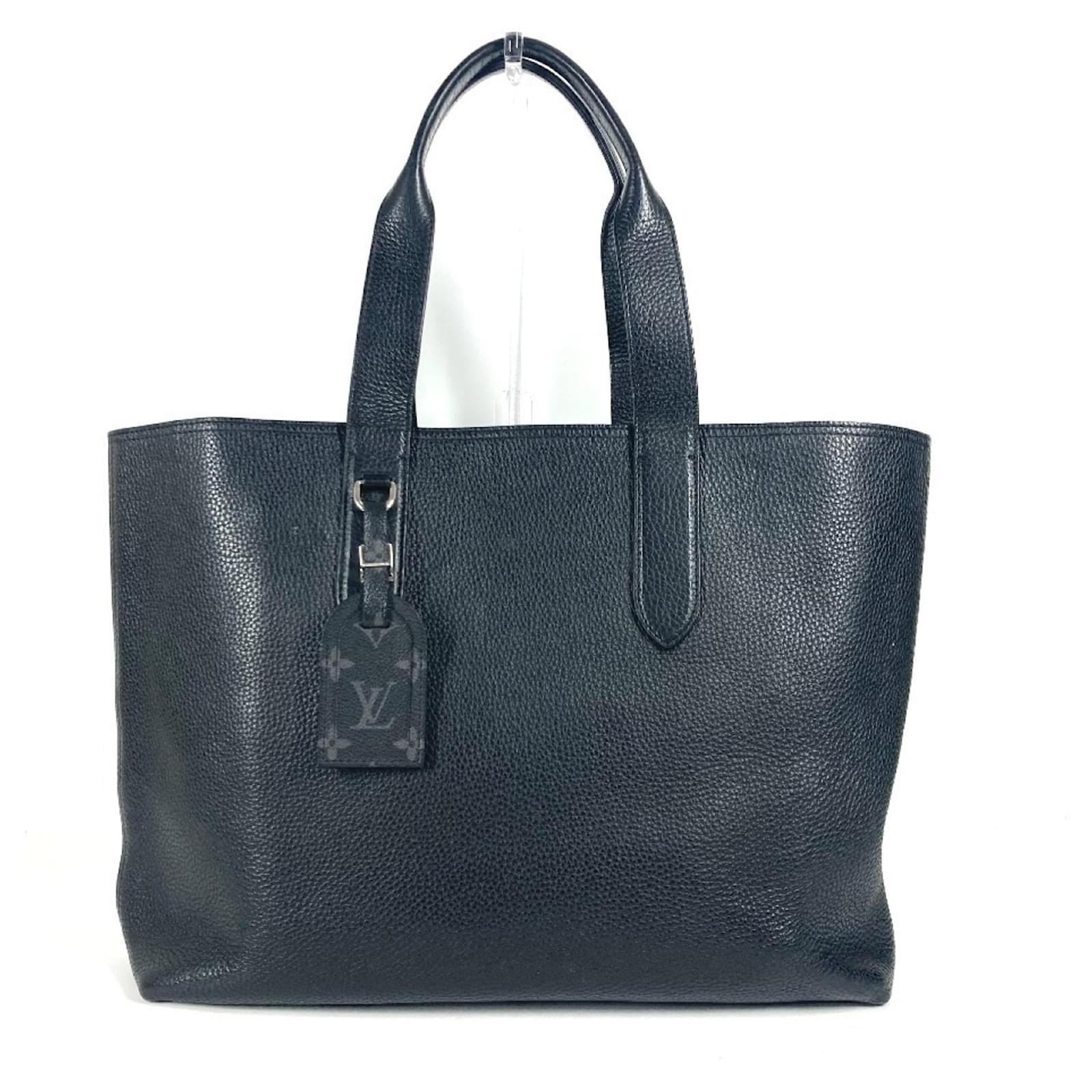Louis Vuitton M52817 Cabas Voyage NV Shoulder Bag Black Leather