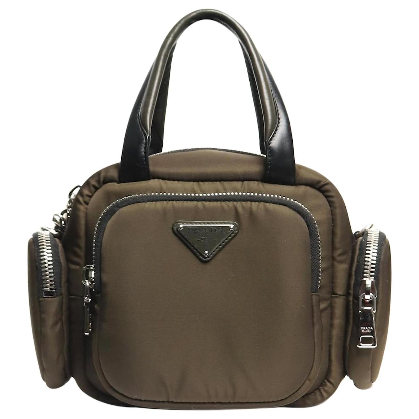 Prada Khaki Tessuto nylon cargo bag Green ref.2352253 - Joli