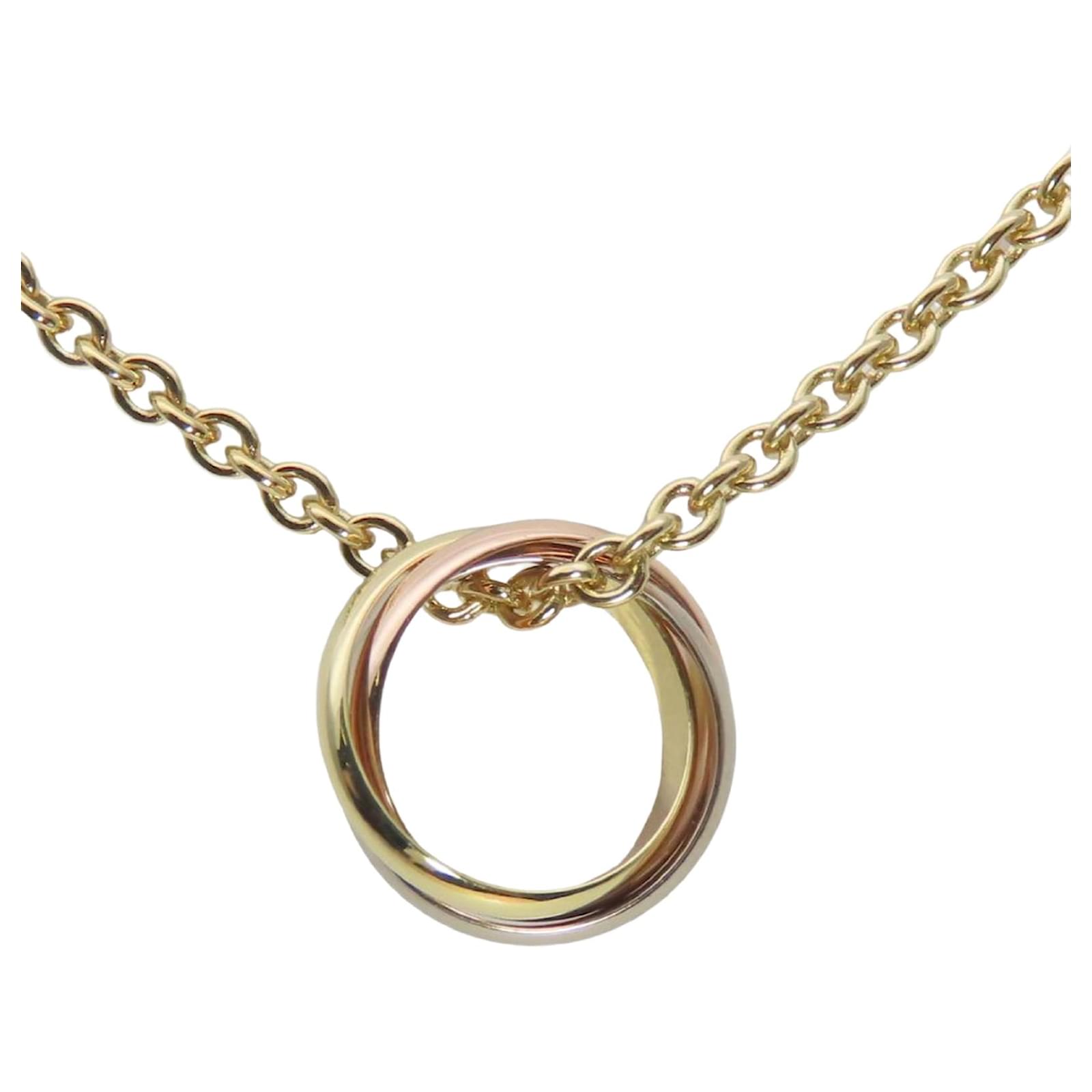 Cartier Baby Trinity Necklace White gold Yellow gold Pink gold ref
