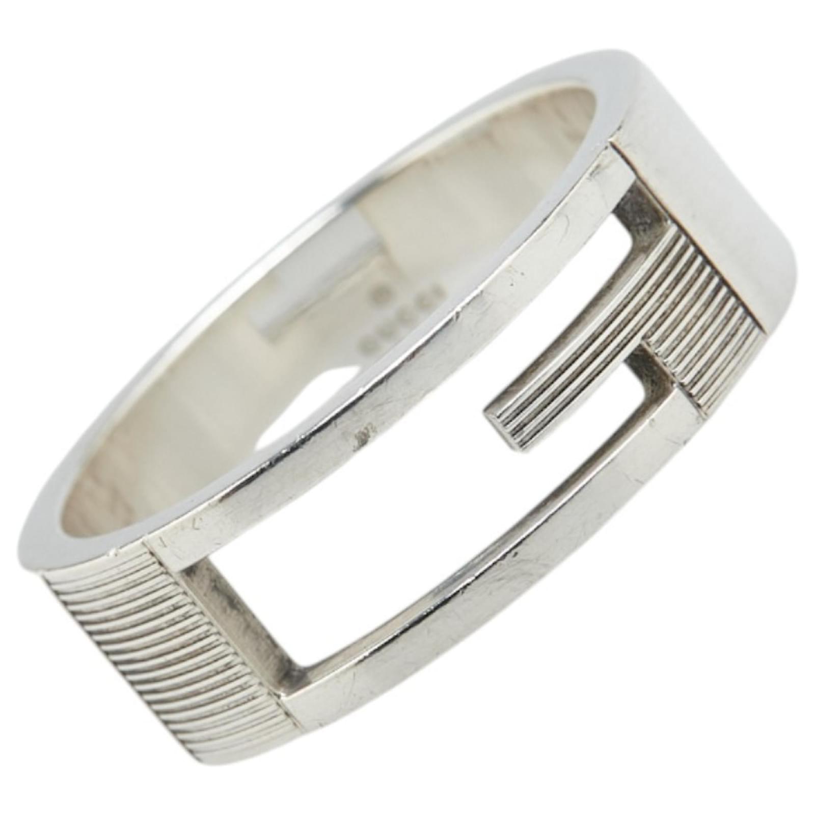 Bague GG Gucci Argent Argenté Joli Closet